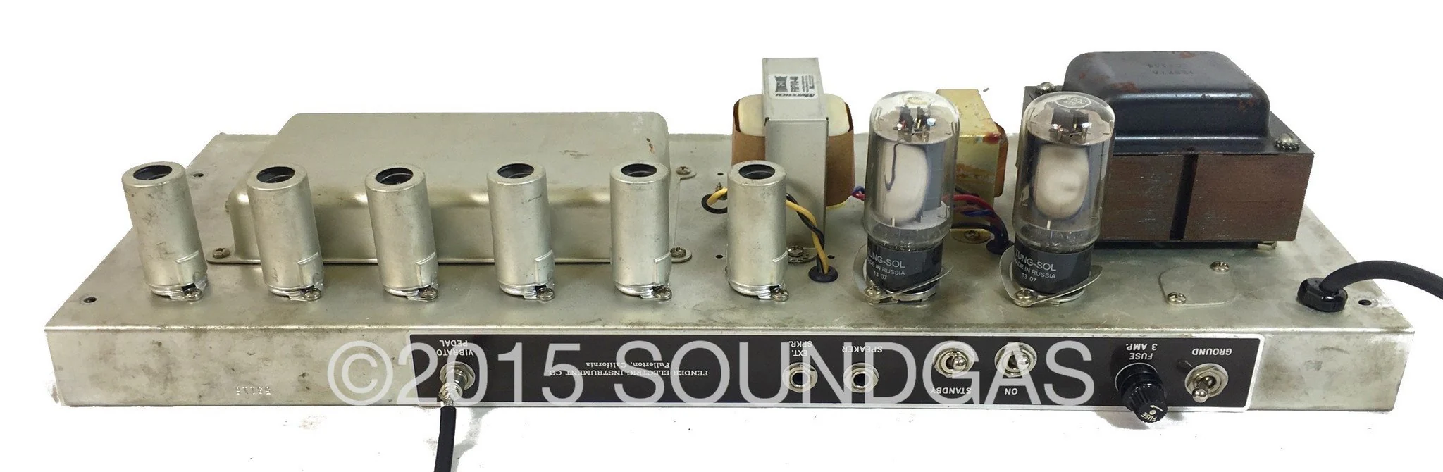 1961 BROWNFACE FENDER PRO AMP - Image 8