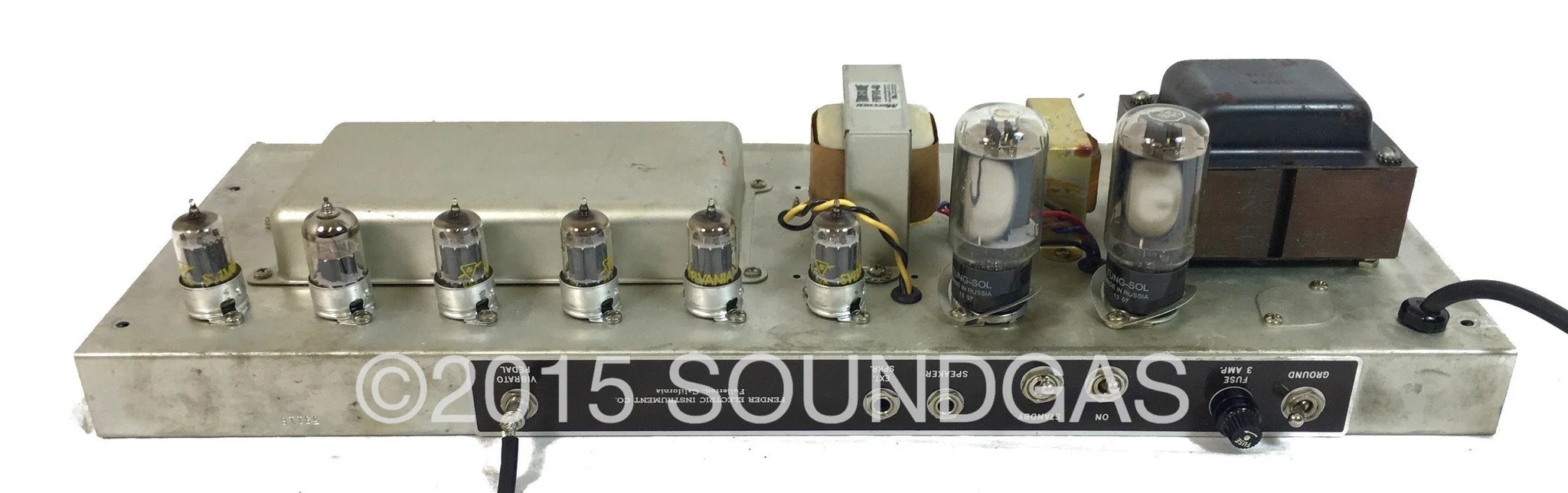 1961 BROWNFACE FENDER PRO AMP - Image 9