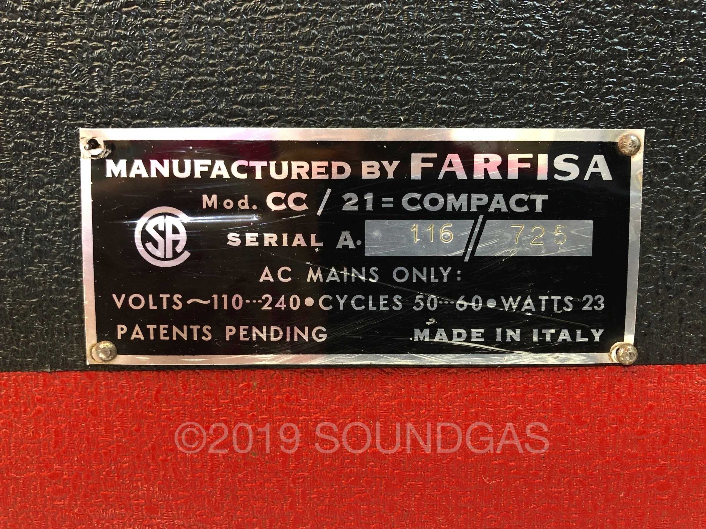 Farfisa Compact (1965) - Image 9