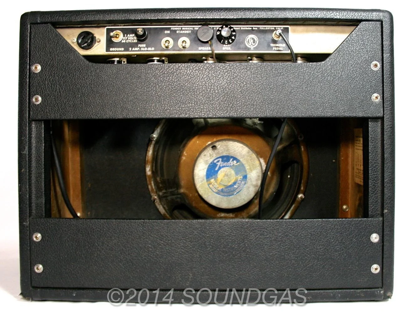 Fender Deluxe Black Panel AB763 (1965) - Image 7