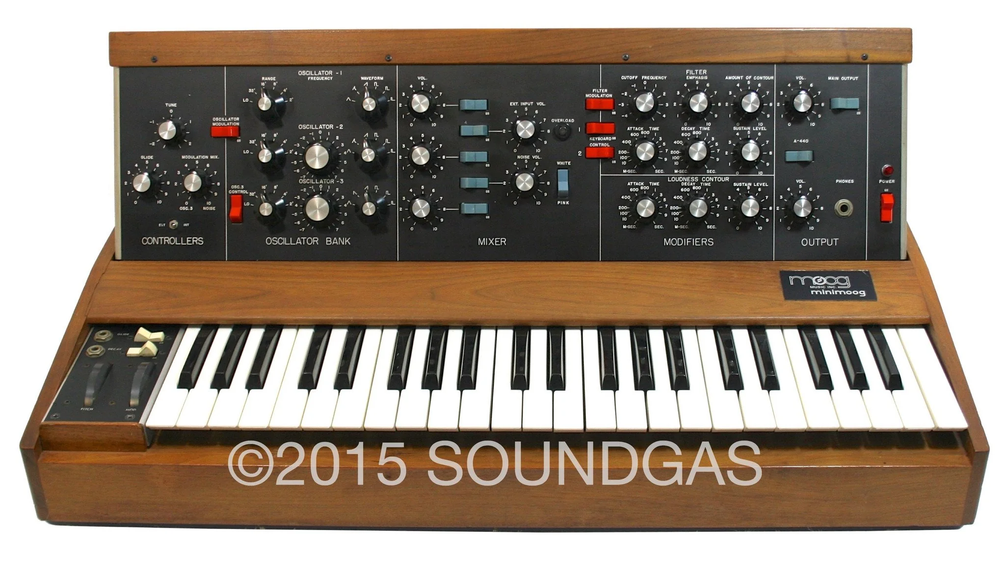MOOG MUSIC MINIMOOG MODEL D - muSonics spec - Image 3