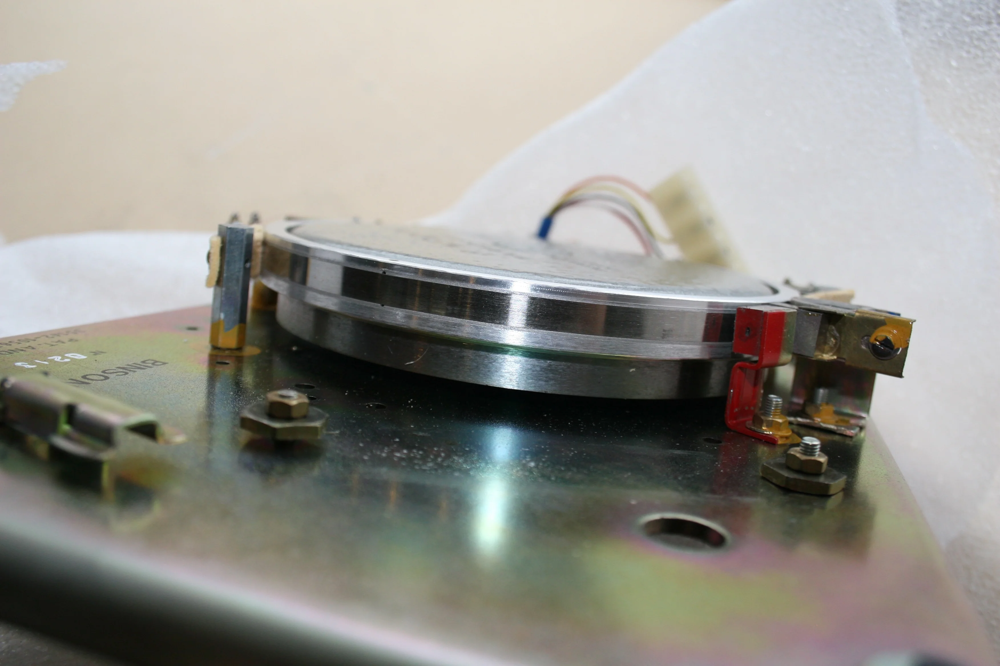 Binson Echorec NOS Drum, bearing, heads, platter, cover. - Image 3