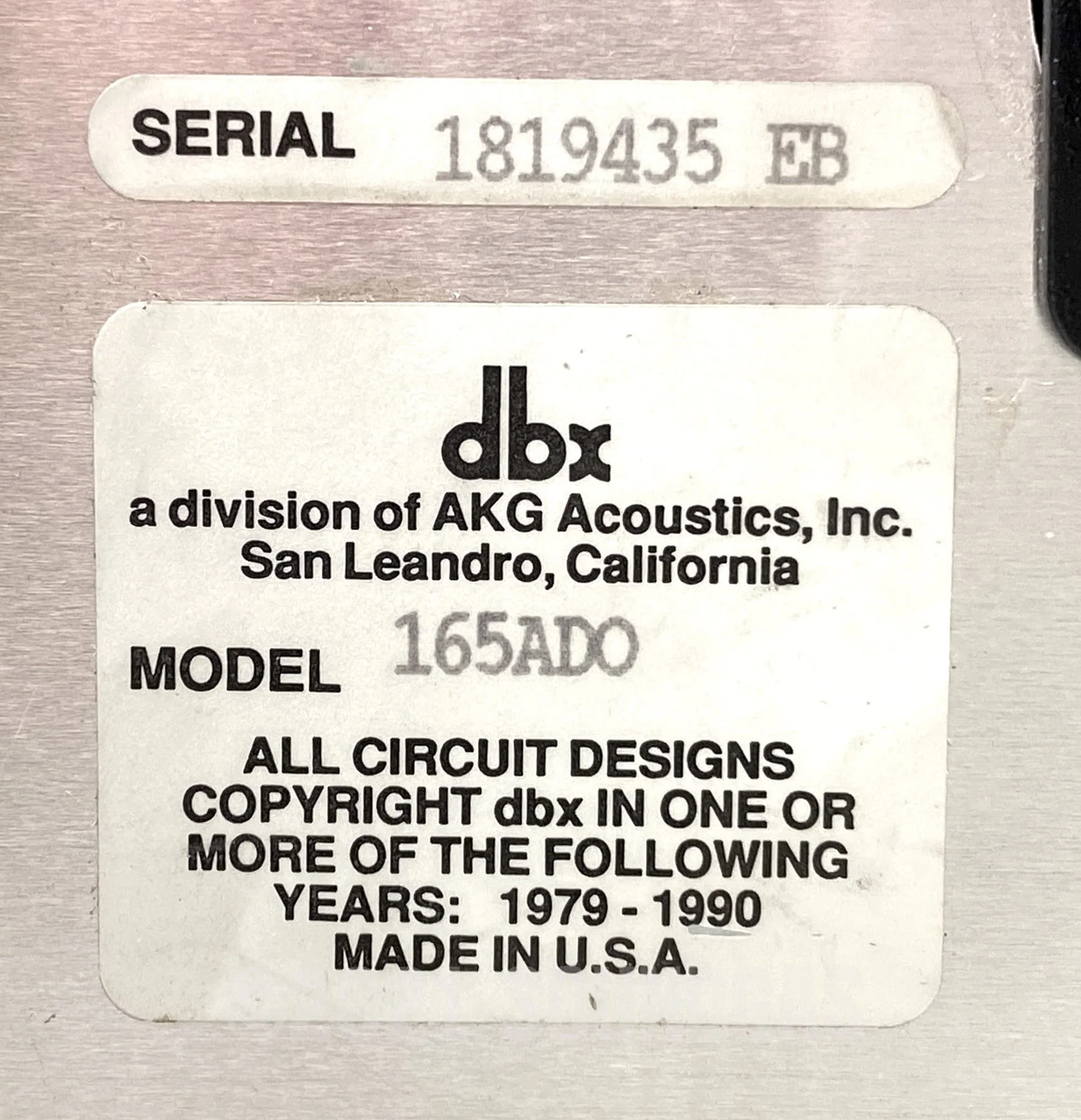 DBX Model 165A - Image 6