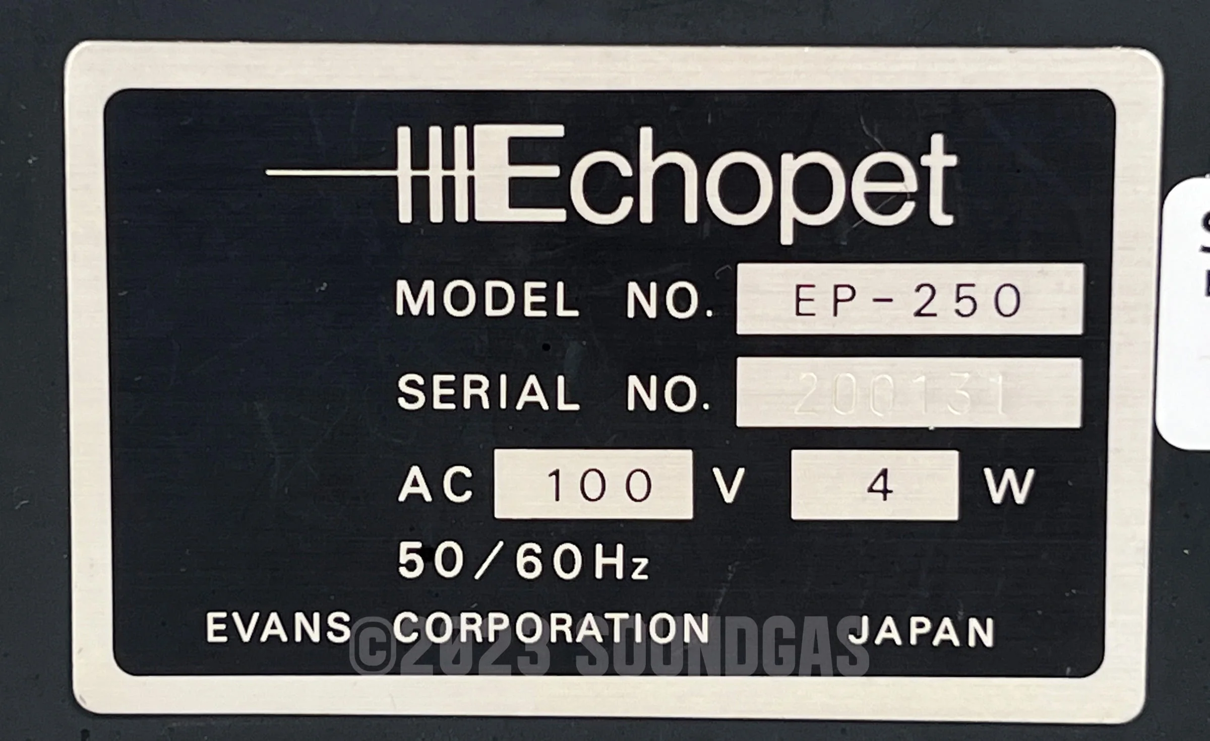 Evans Echopet EP-250 Delay + Spring Reverb - Image 6