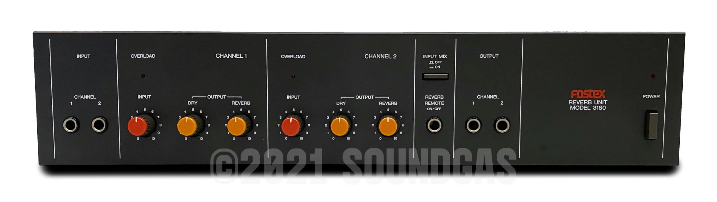 Fostex Model 3180 2-Channel Reverb - Image 2