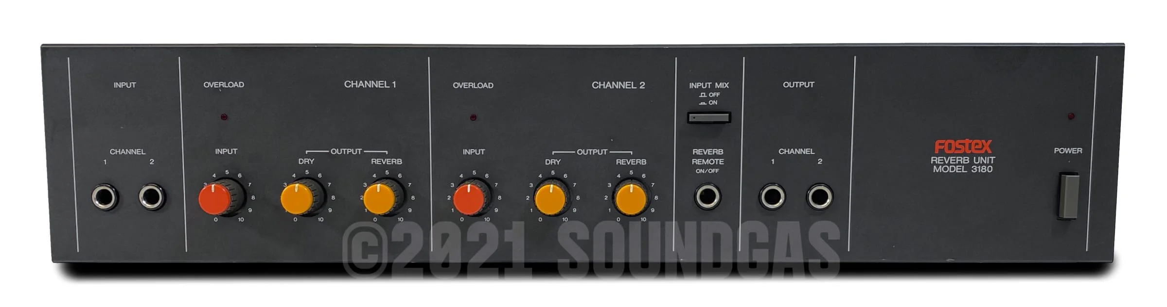 Fostex Model 3180 2-Channel Reverb - Image 2