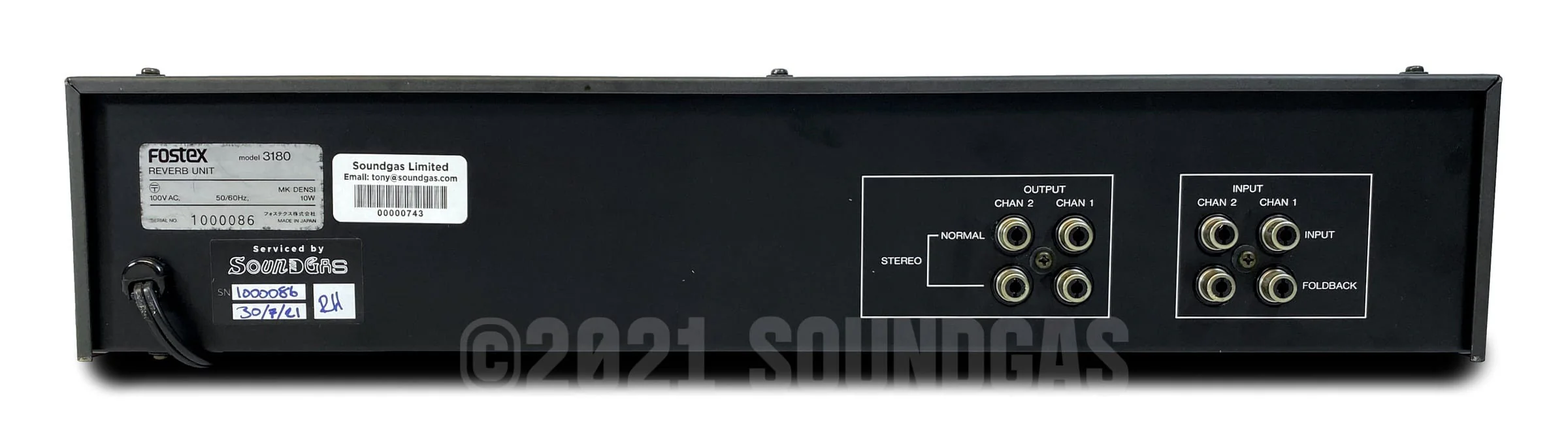 Fostex Model 3180 2-Channel Reverb - Image 5