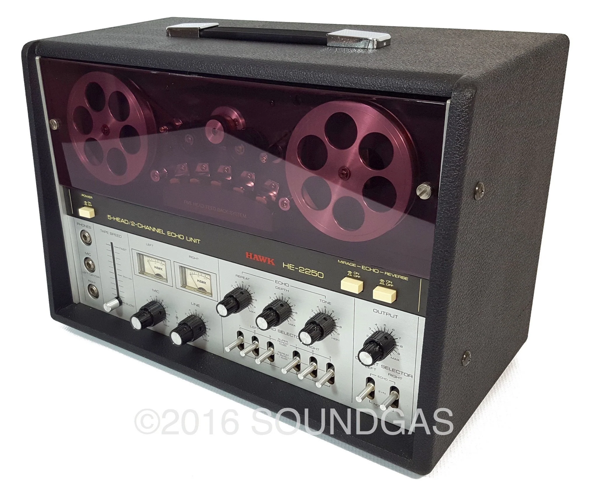 Hawk HE-2250 5-Head/2-Channel Echo Unit - Image 4