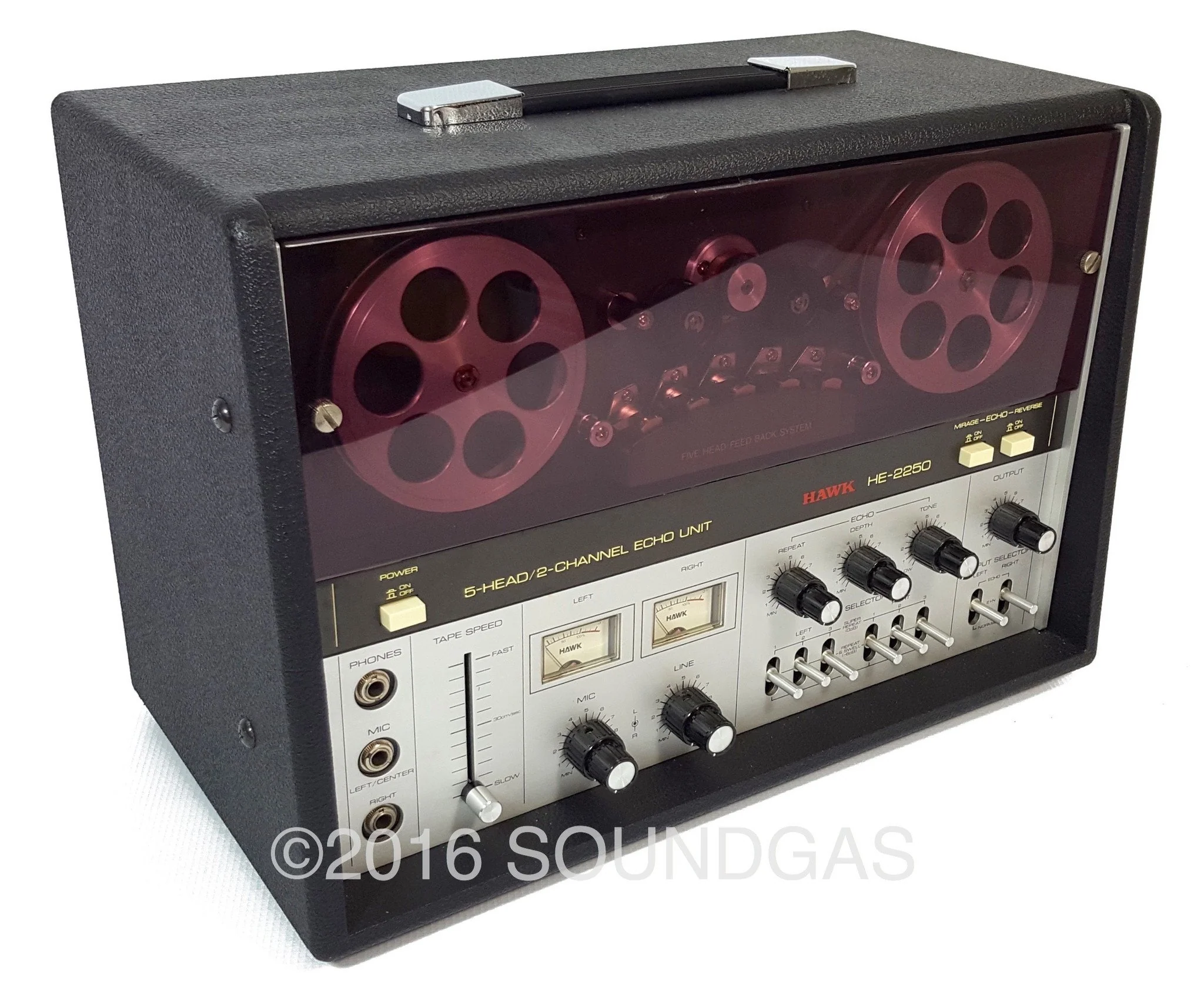 Hawk HE-2250 5-Head/2-Channel Echo Unit - Image 5