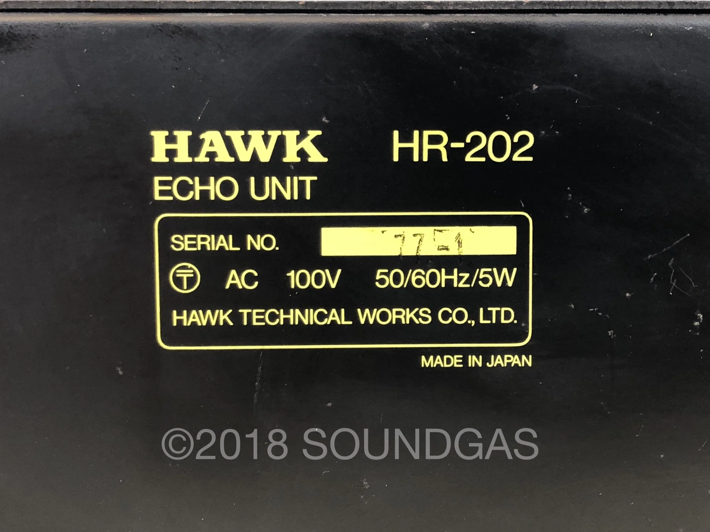 Hawk HR-202 Echo Unit - Spring Reverb - Image 6