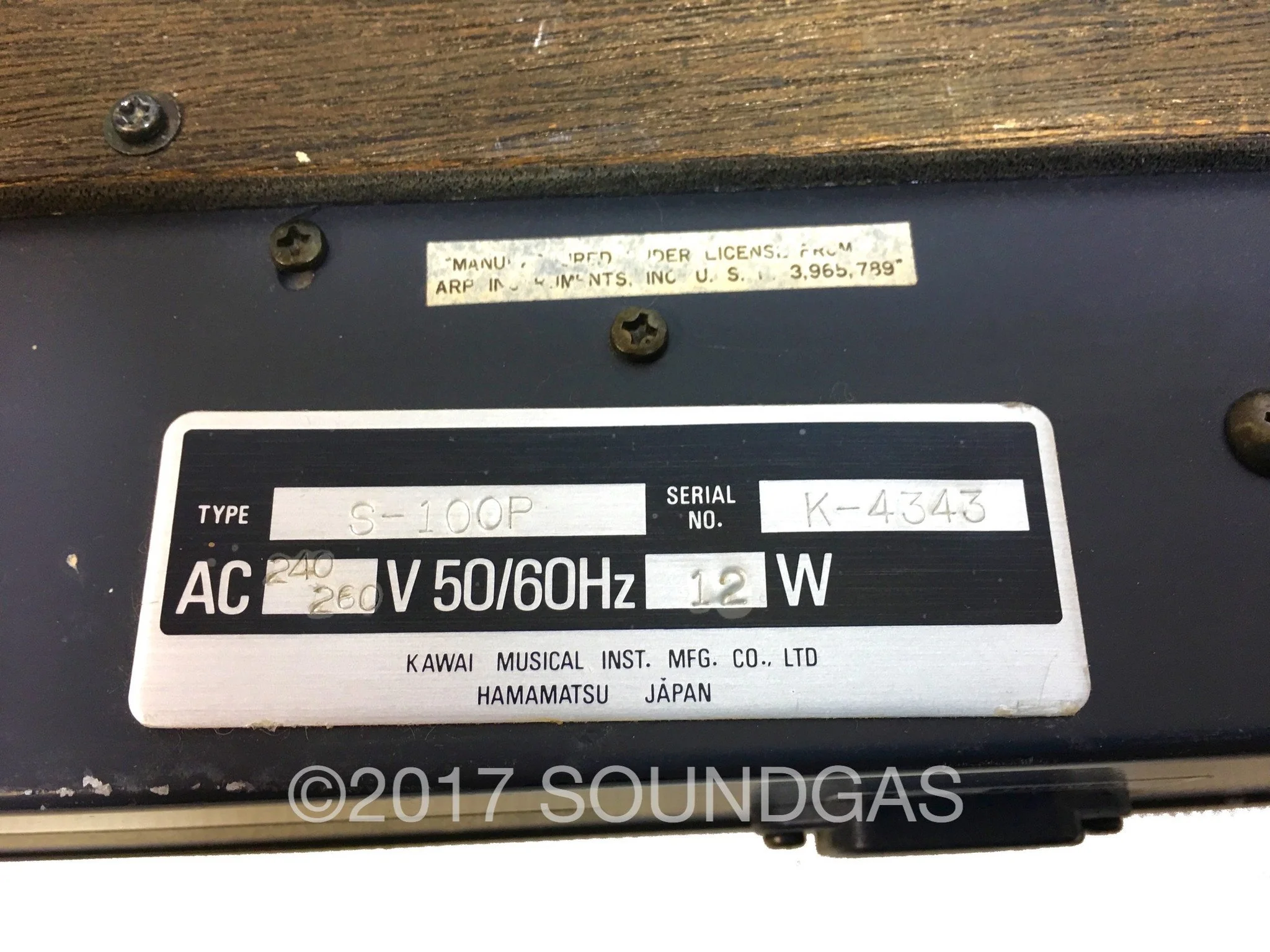 Kawai (Teisco) S-100P Synthesizer - Image 14