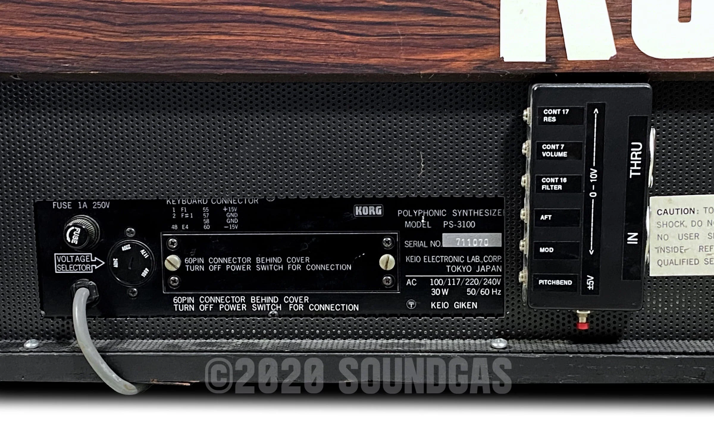 Korg PS-3100 Polyphonic Synthesizer with Midi - Image 8