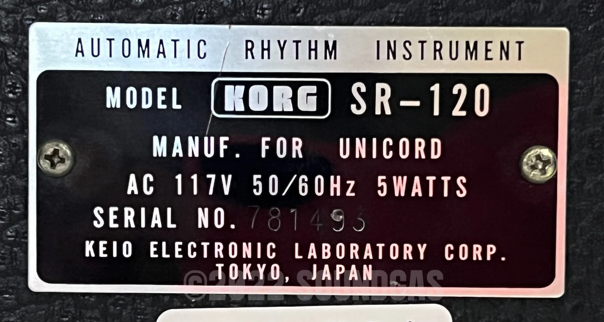 Korg SR-120 - Unicord / Mini Pops - Image 9