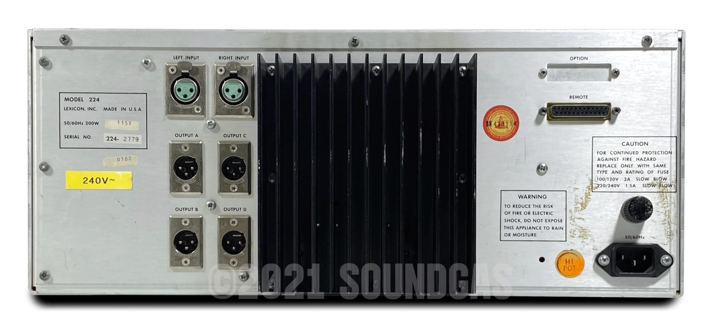 Lexicon 224 Digital Reverb + Remote - Image 6
