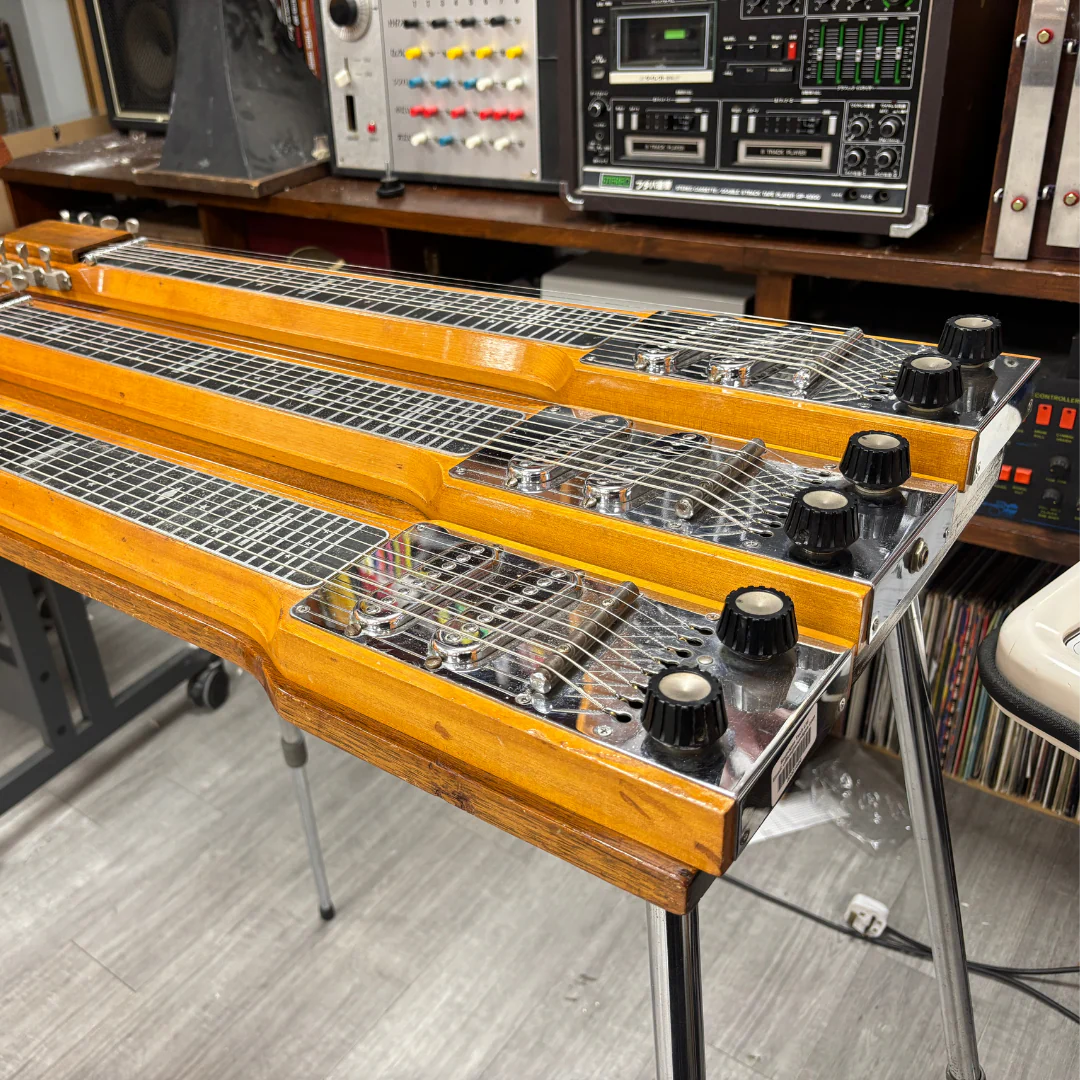 Magnatone Maestro Triple Neck 8 String Console Steel Guitar - Image 7
