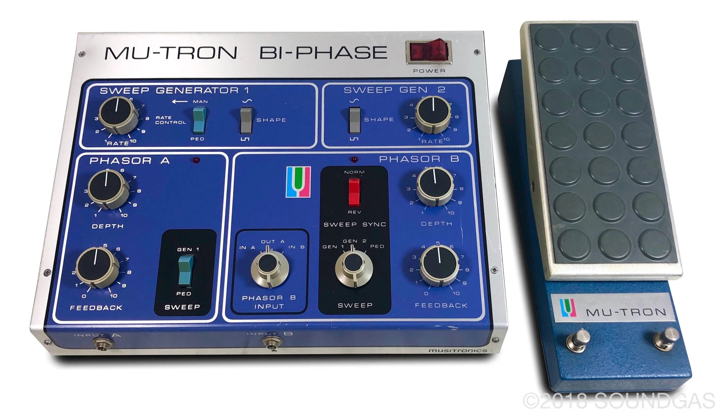 Musitronics Mu-Tron Bi-Phase with C-100 Opti-Pot Pedal - Image 9