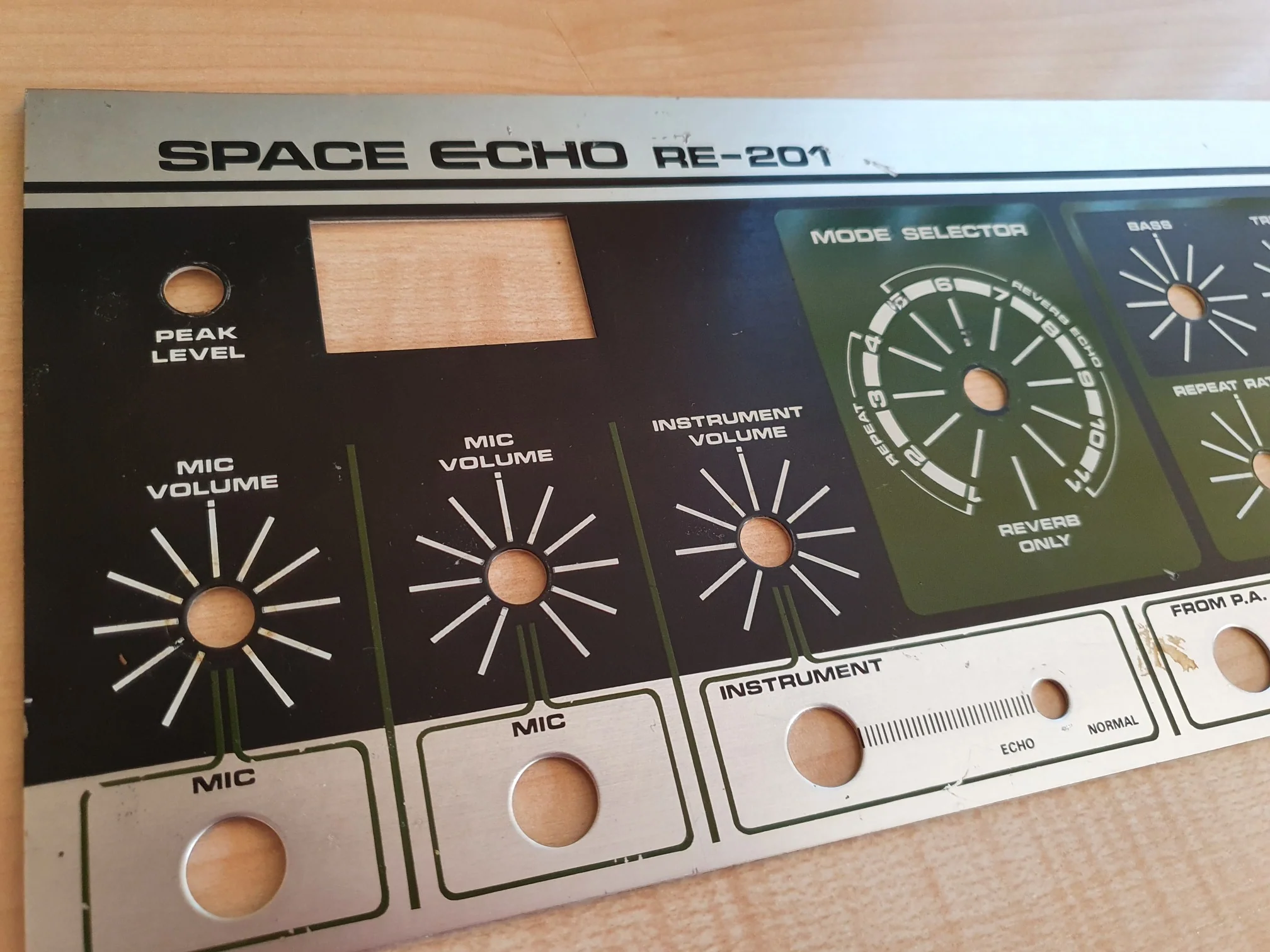 RE-201 Space Echo Front Panel - Image 2