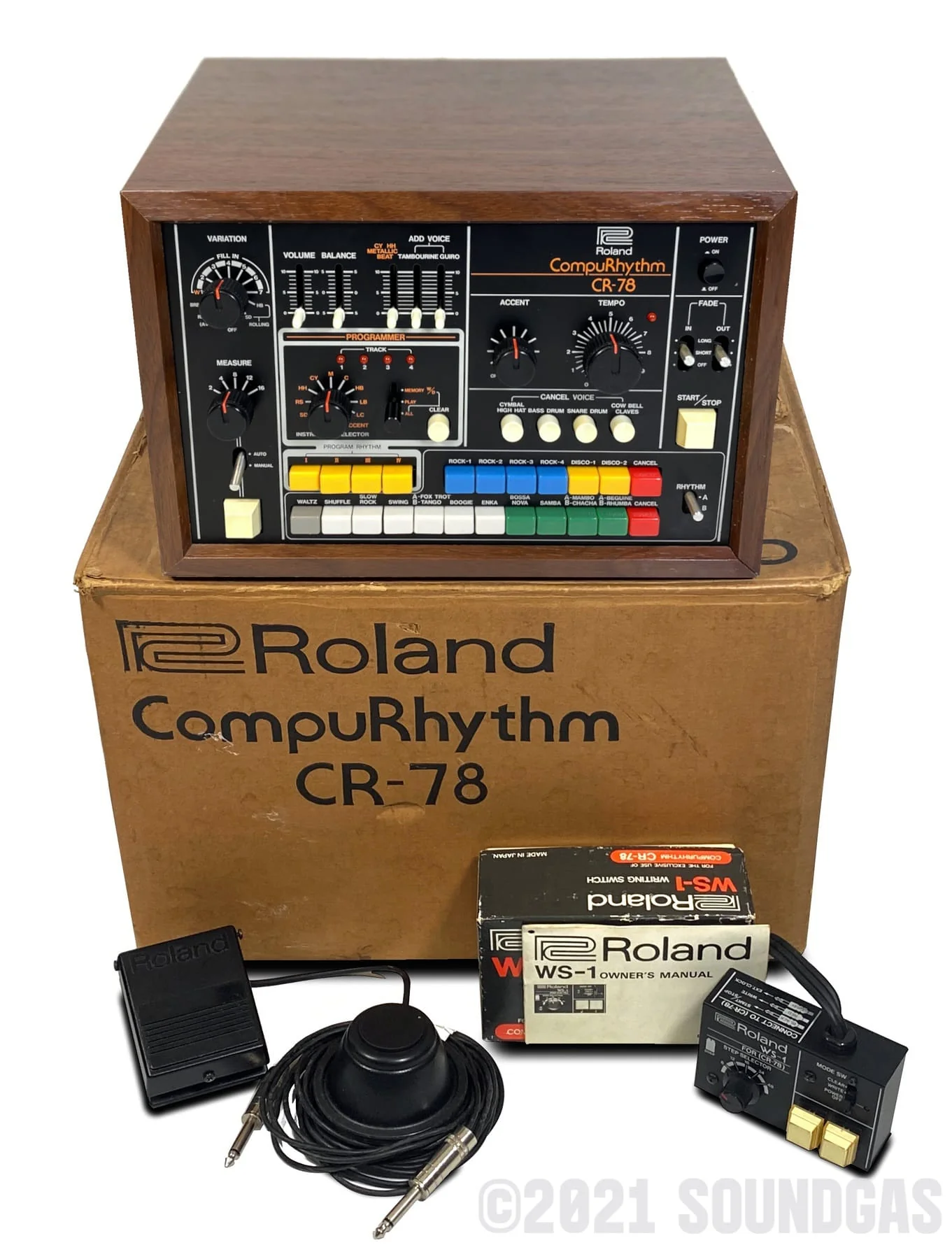 Roland CR-78 & WS-1 (Boxed/Accessories) - Image 14