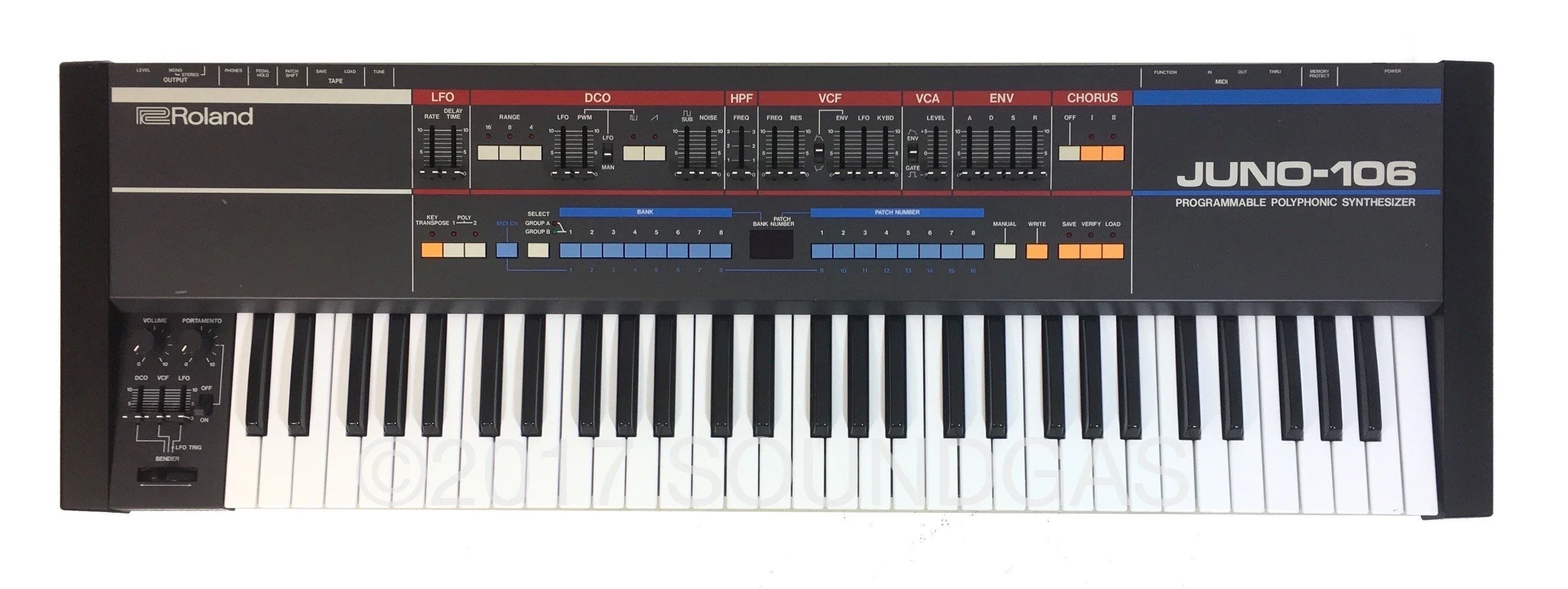 Roland Juno-106 with Original Case - Image 2