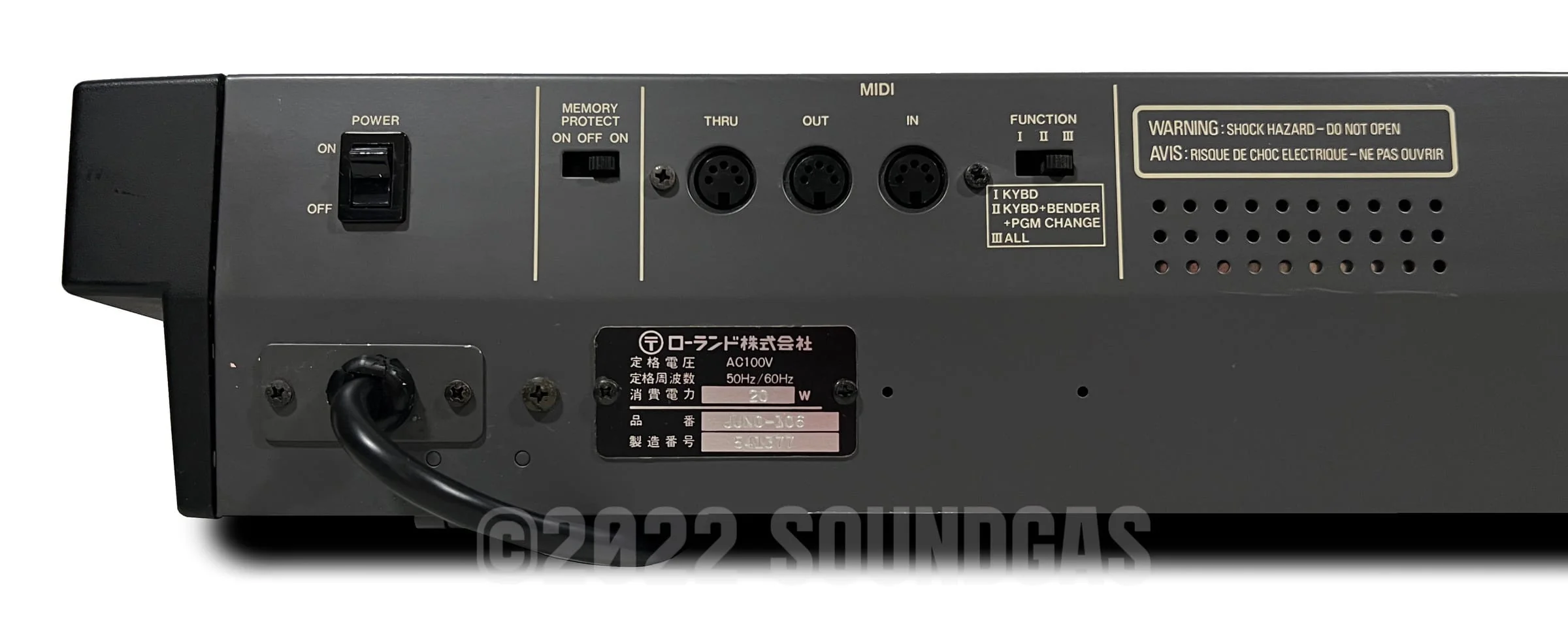 Roland Juno-106 - Working, Unserviced - Image 11
