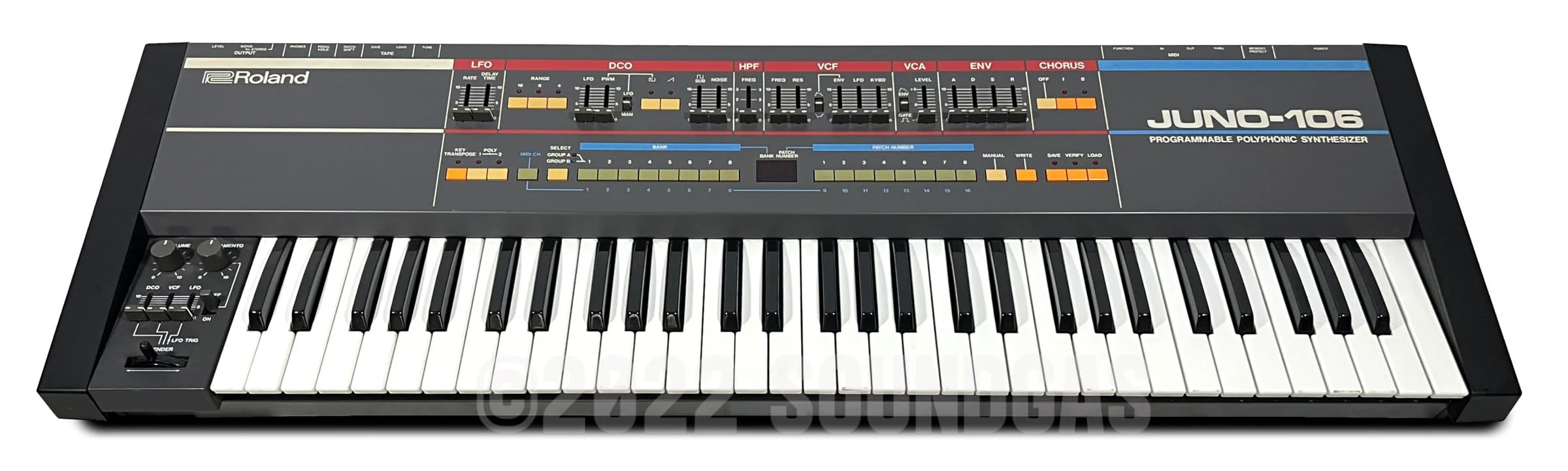 Roland Juno-106 - Working, Unserviced - Image 2