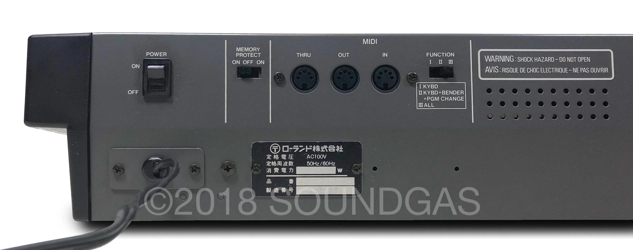 Roland Juno-106 - Near Mint + Hard Case - Image 9