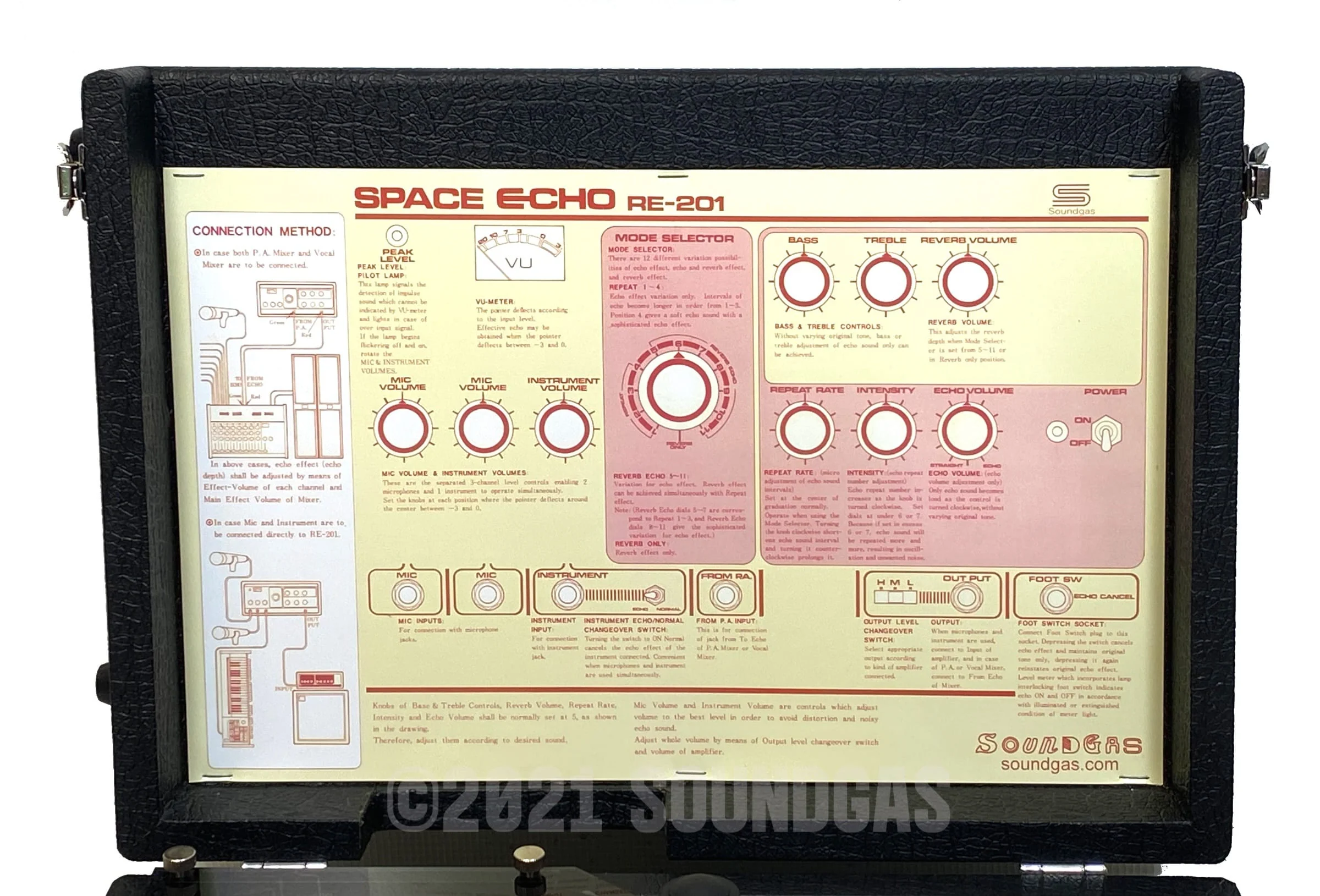 Roland RE-201 Space Echo - Preamp Mod, Near Mint - Image 8