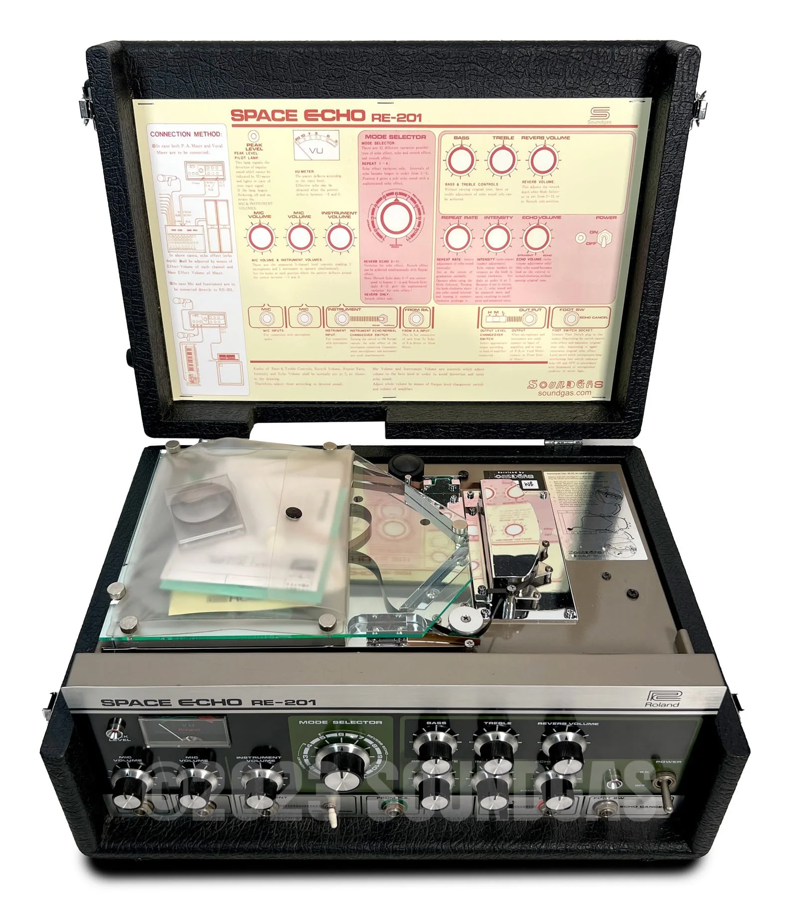 Roland RE-201 Space Echo, Early Preamp Mod sn 952889 - Image 8