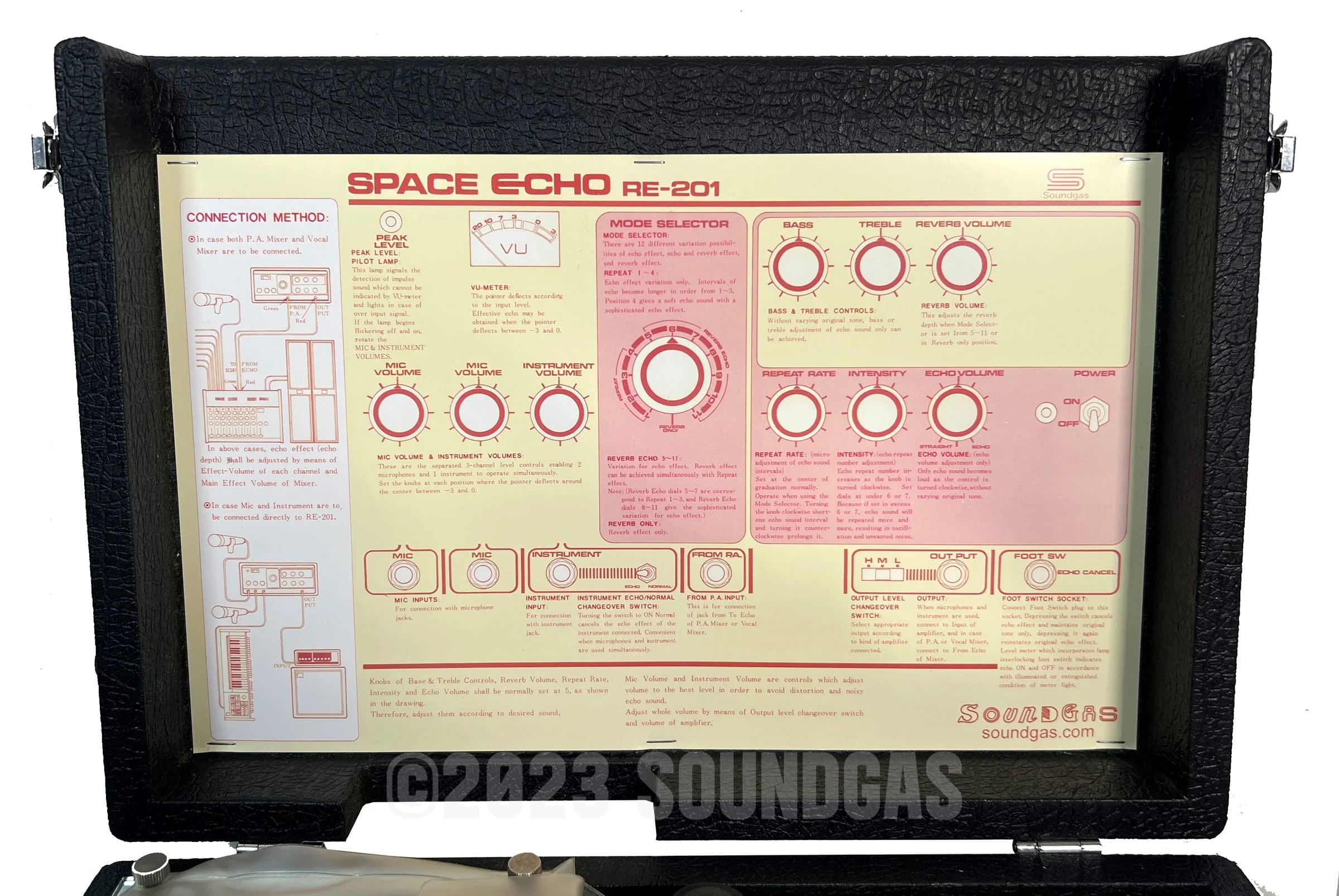 Roland RE-201 Space Echo, Early Preamp Mod sn 952889 - Image 9