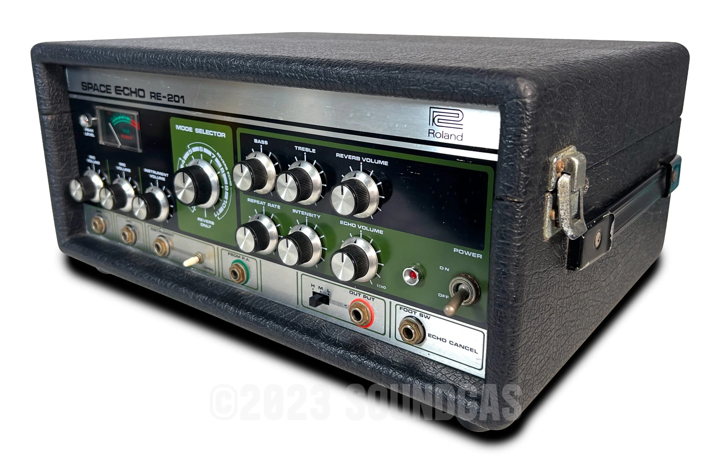 Roland RE-201 Space Echo, Early Preamp Mod, Zero Head Gain - Image 3