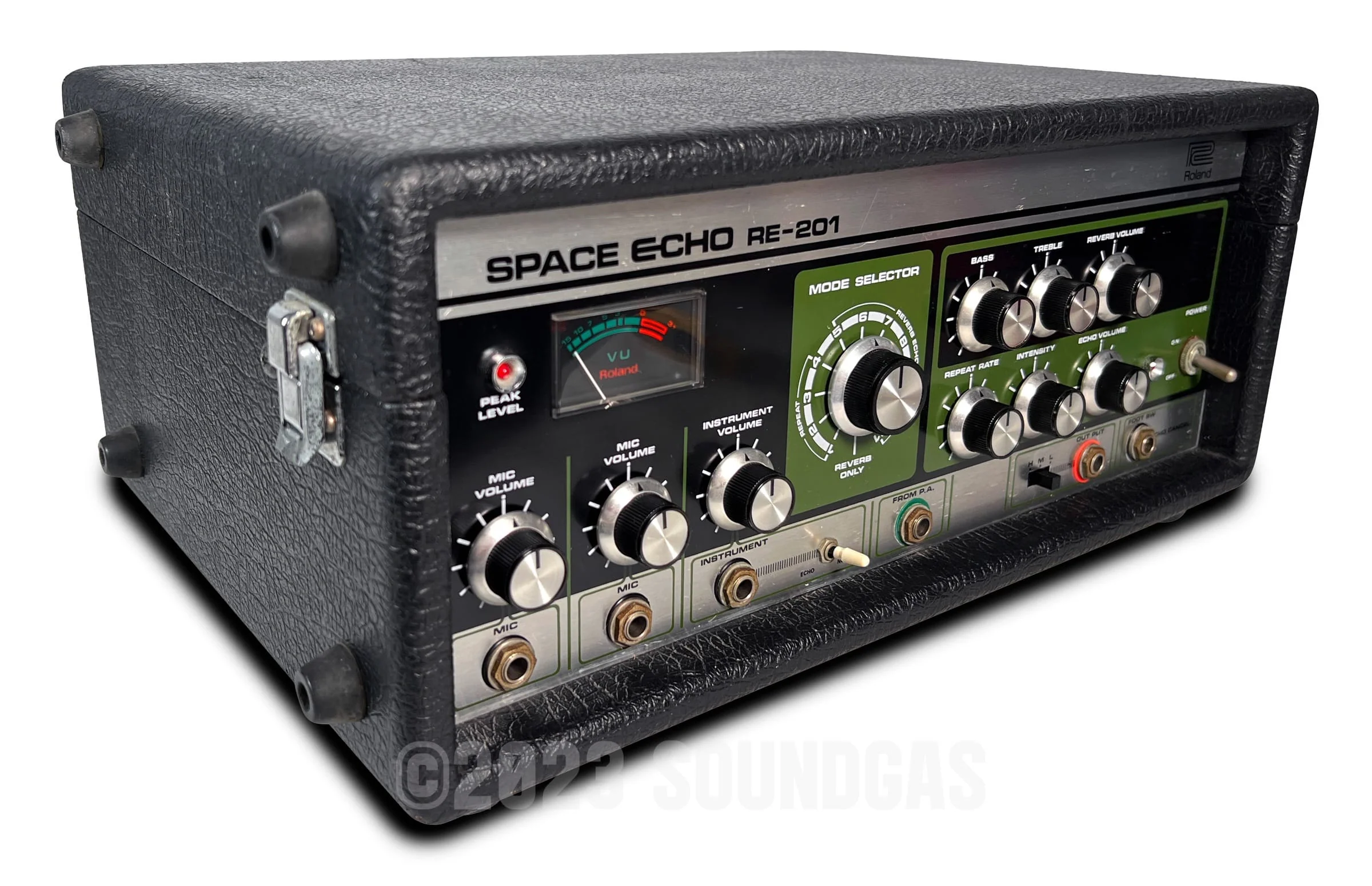 Roland RE-201 Space Echo, Early Preamp Mod, Zero Head Gain - Image 4