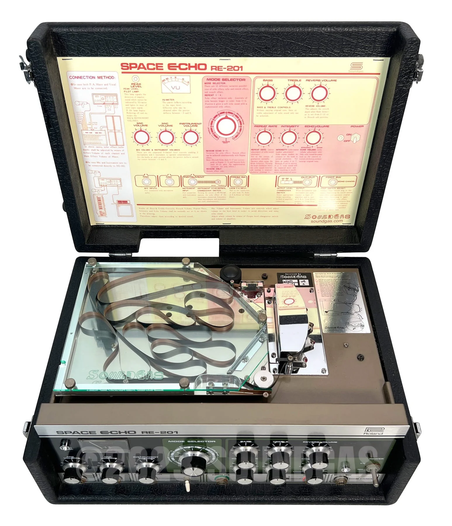 Roland RE-201 Space Echo, Early Preamp Mod, Zero Head Gain - Image 7