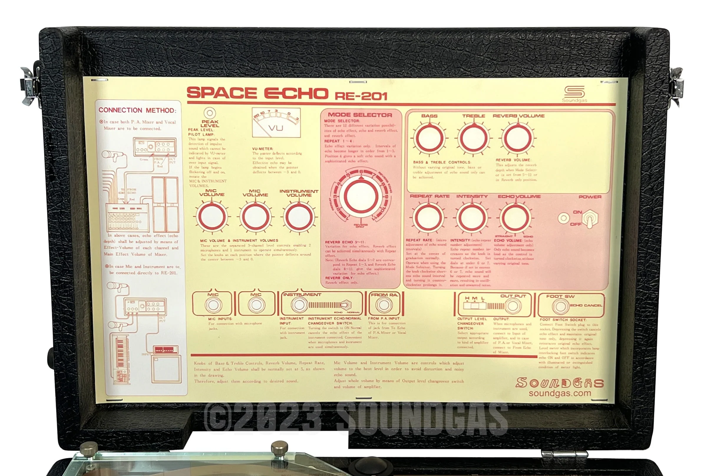 Roland RE-201 Space Echo, Early Preamp Mod, Zero Head Gain - Image 8