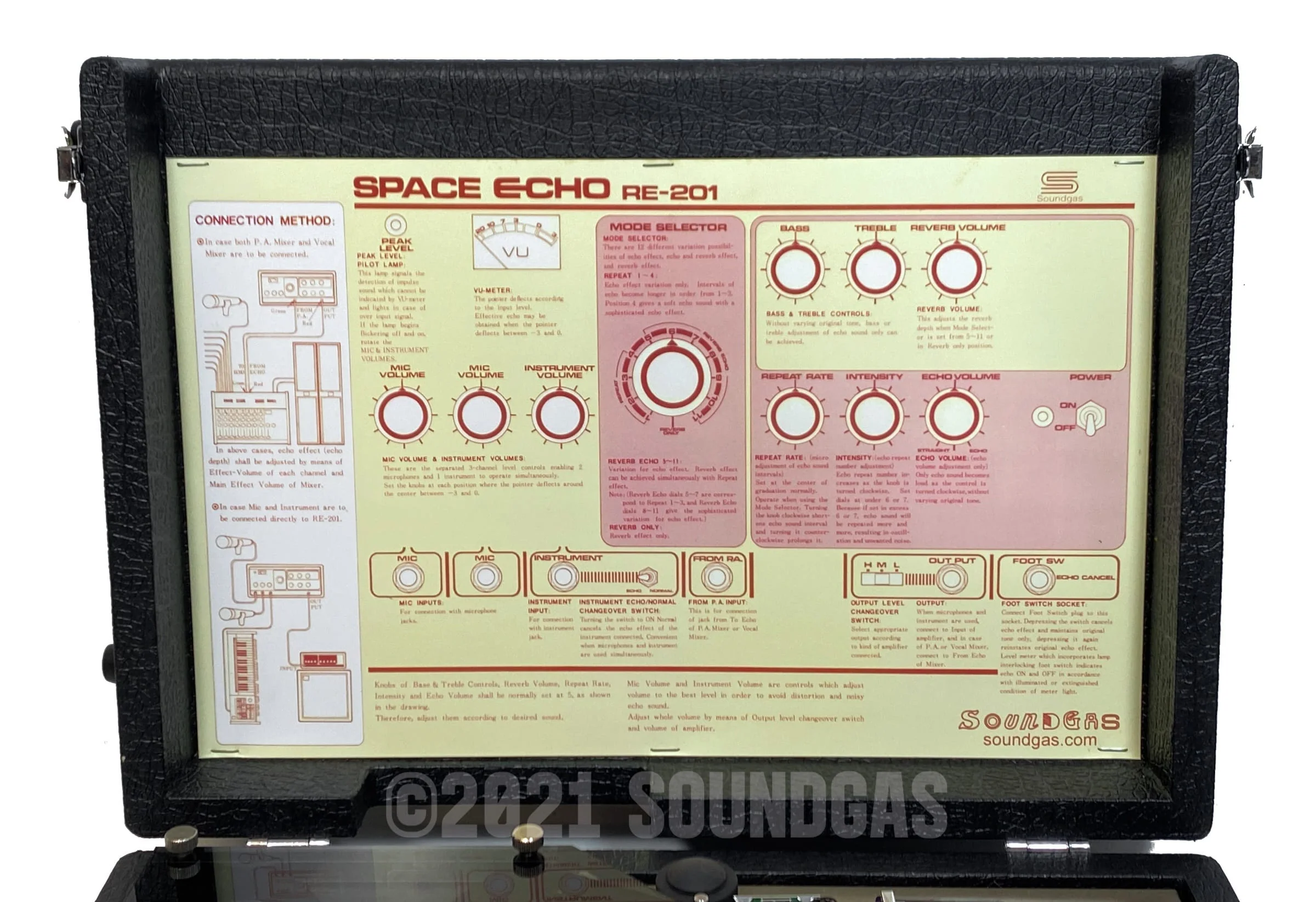 Roland RE-201 Space Echo, Early Preamps, Near Mint - Image 8