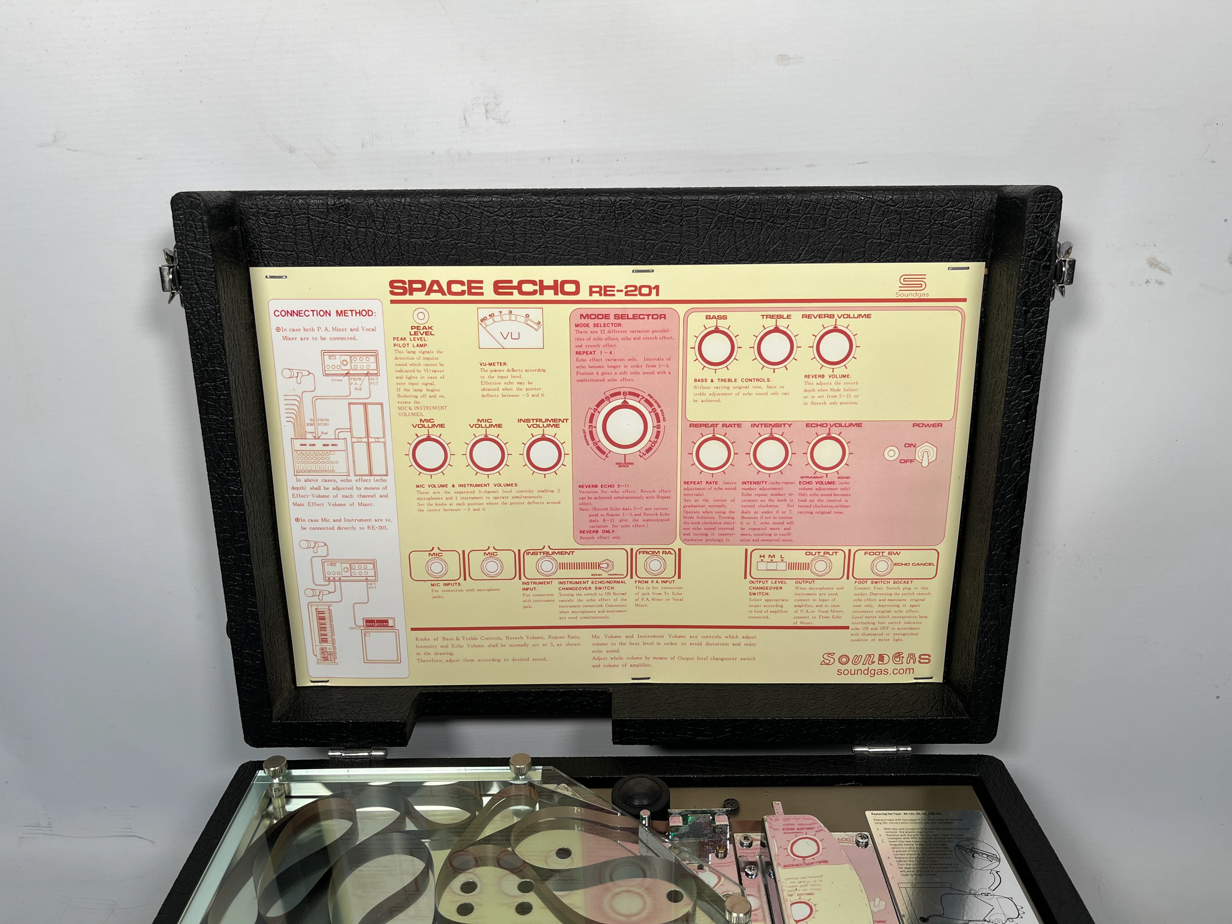 Roland RE-201 Space Echo, Early Preamp Mod, Zero Head Gain - Image 8
