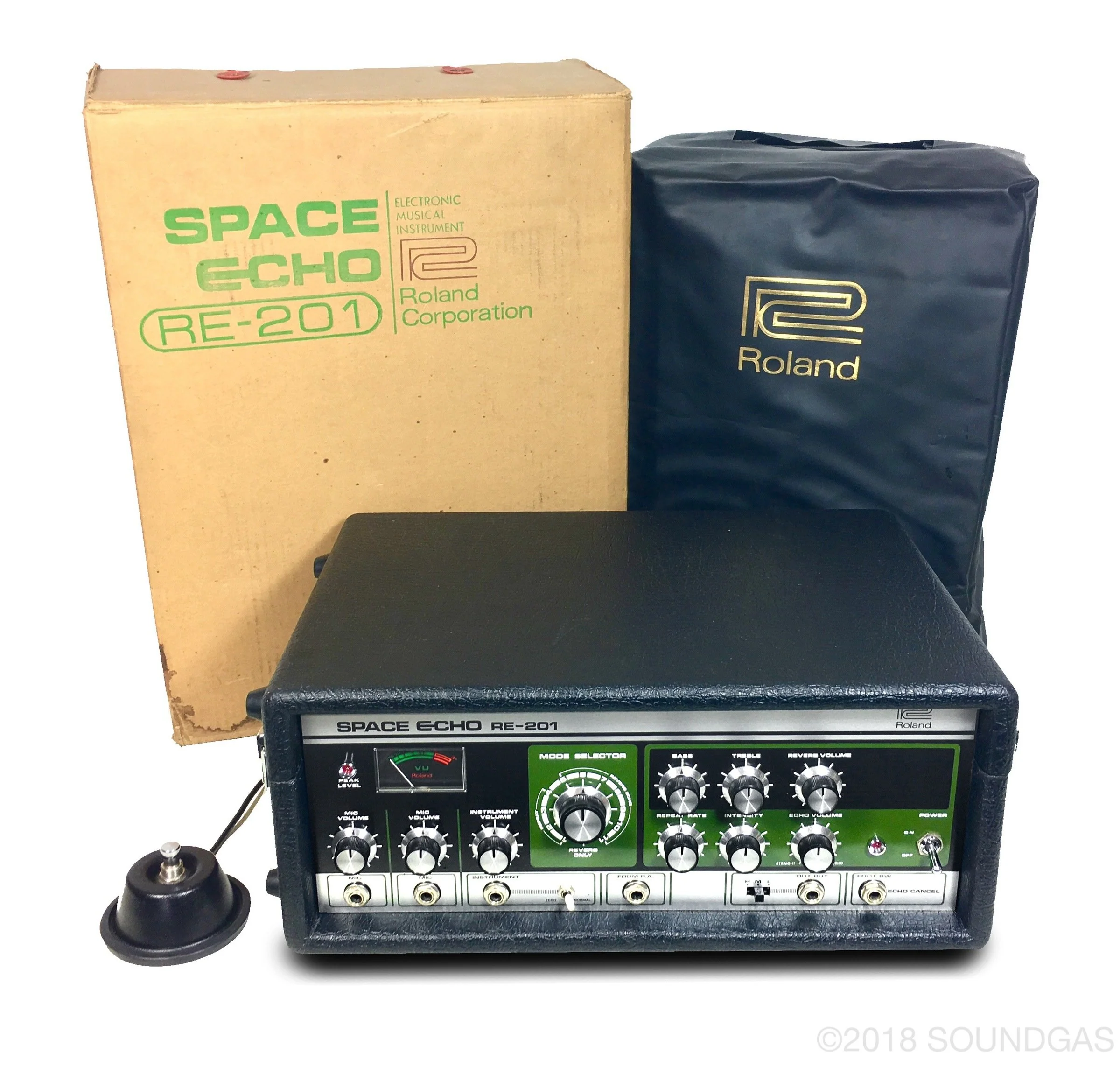 Roland RE-201 Space Echo - Mint, Boxed, Accessories - Image 14