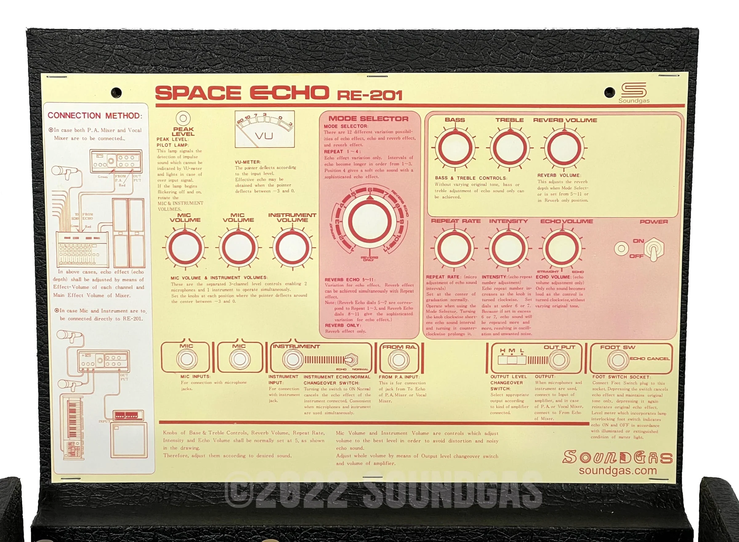 Roland RE-201 Space Echo - Zero Head Gain - Image 8