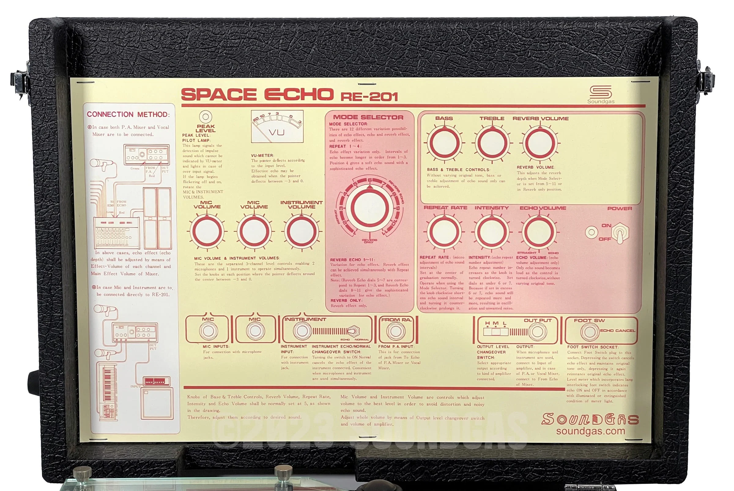 Roland RE-201 Space Echo - Zero Head Gain - Image 8