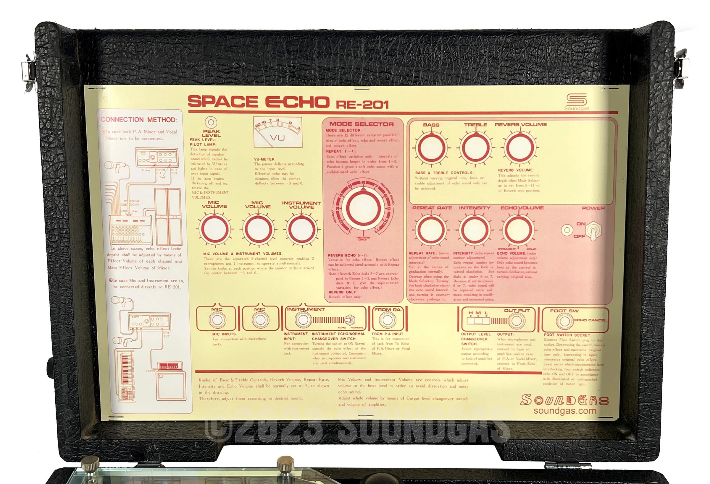 Roland RE-201 Space Echo - Zero Head Gain - Image 8