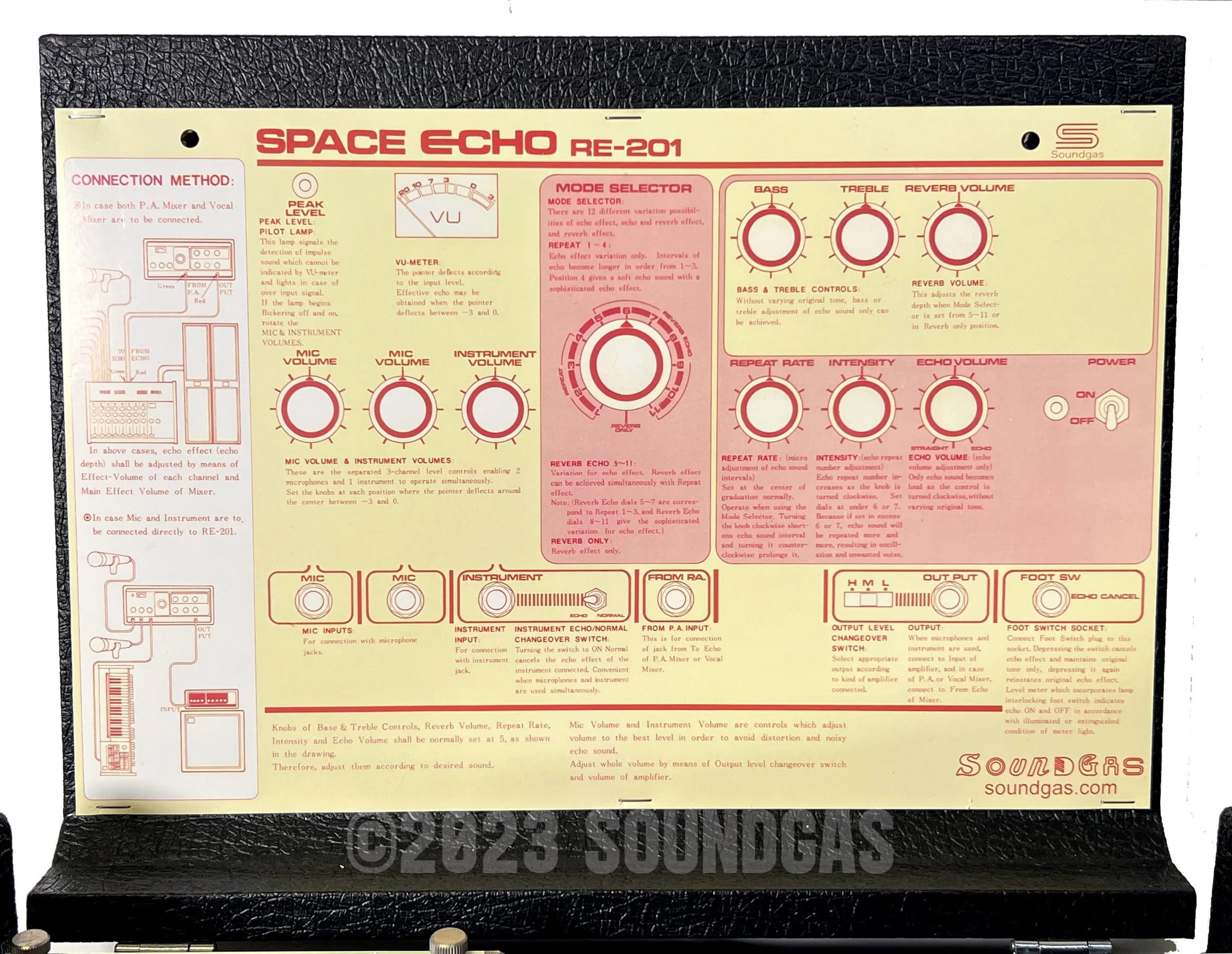 Roland RE-201 Space Echo - Zero Head Gain - Image 10