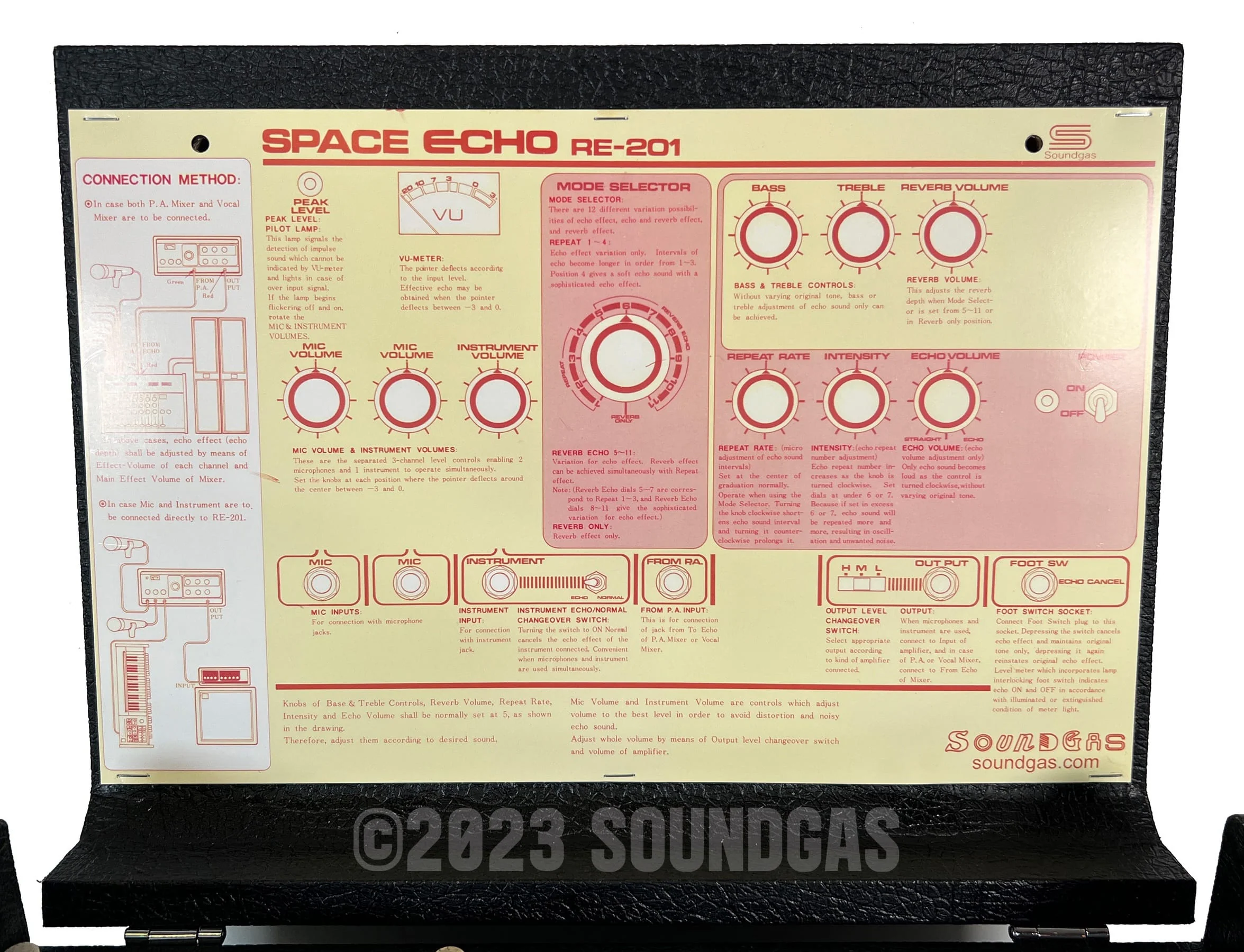 Roland RE-201 Space Echo - Zero Head Gain - Image 8