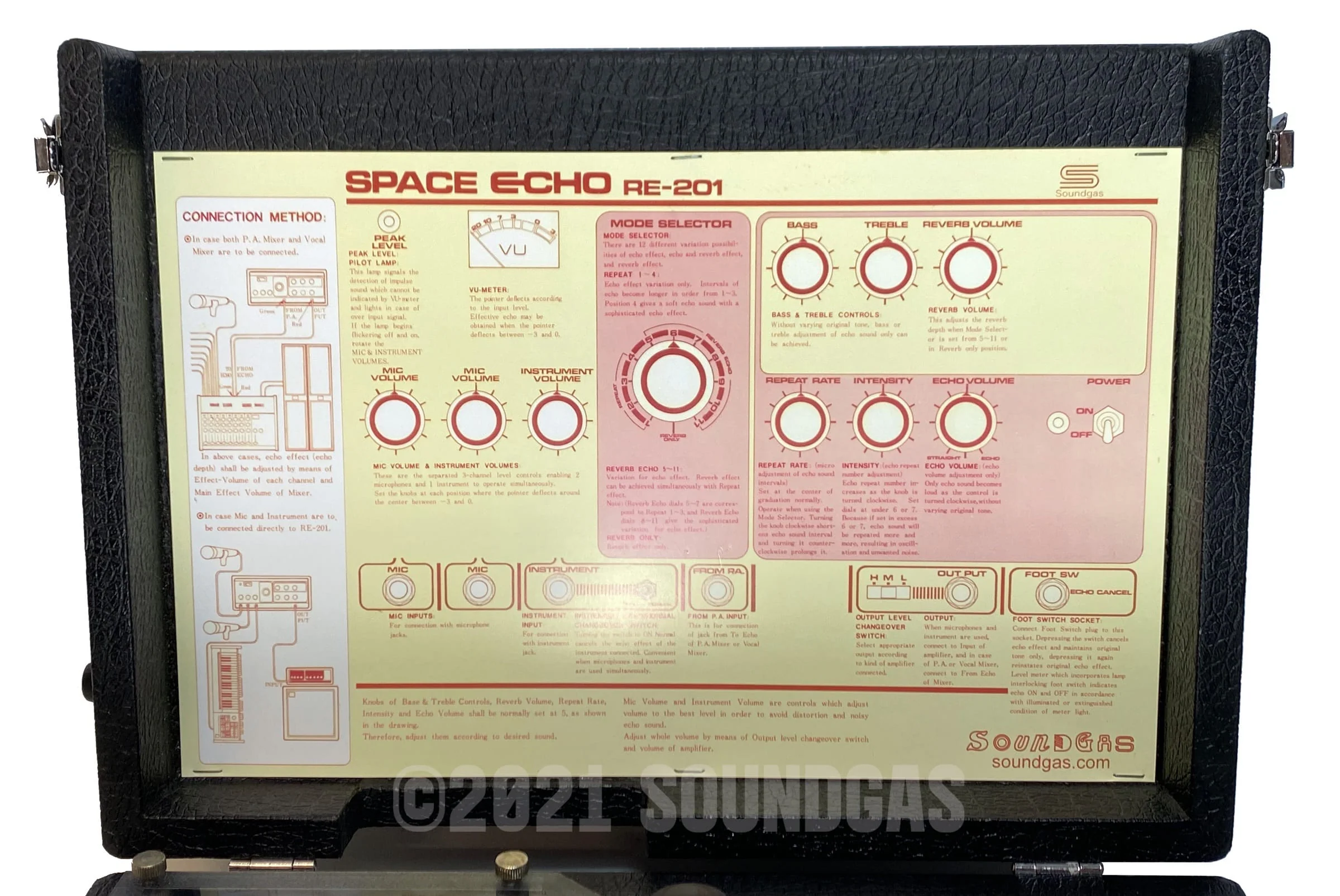 Roland RE-201 Space Echo - Zero Head Gain - Image 7