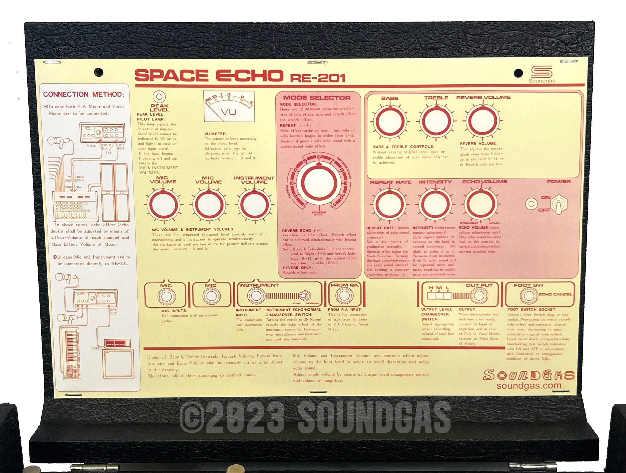 Roland RE-201 Space Echo - Zero Head Gain - Image 8