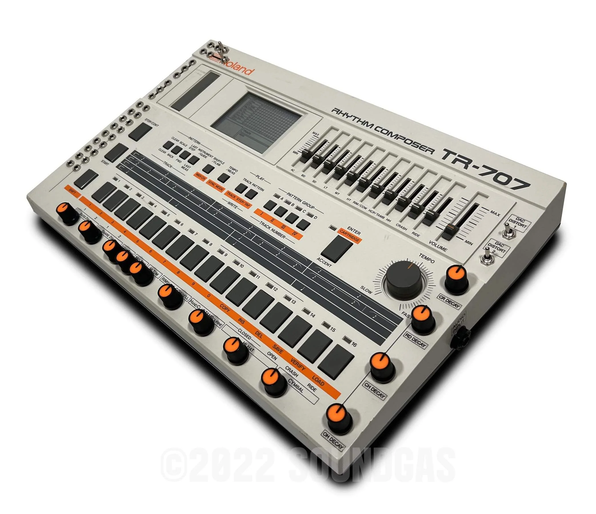 Roland TR-707 Circuitbent/Expanded (727 808 909 + 4 Soundgas Banks) - Image 3