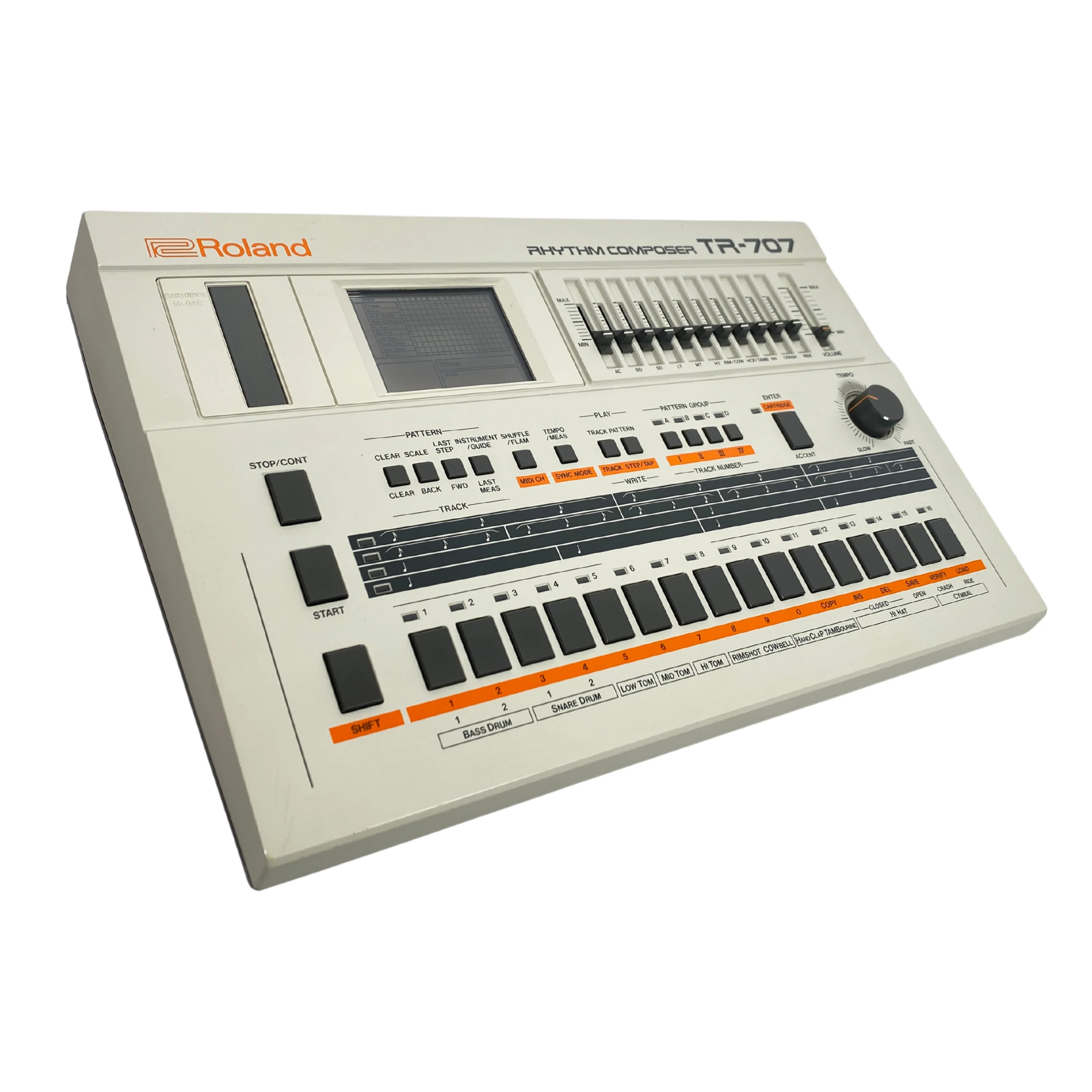 Roland TR-707 Expanded (727 808 909 + 4 Soundgas Banks) - SN 471000 - Image 2