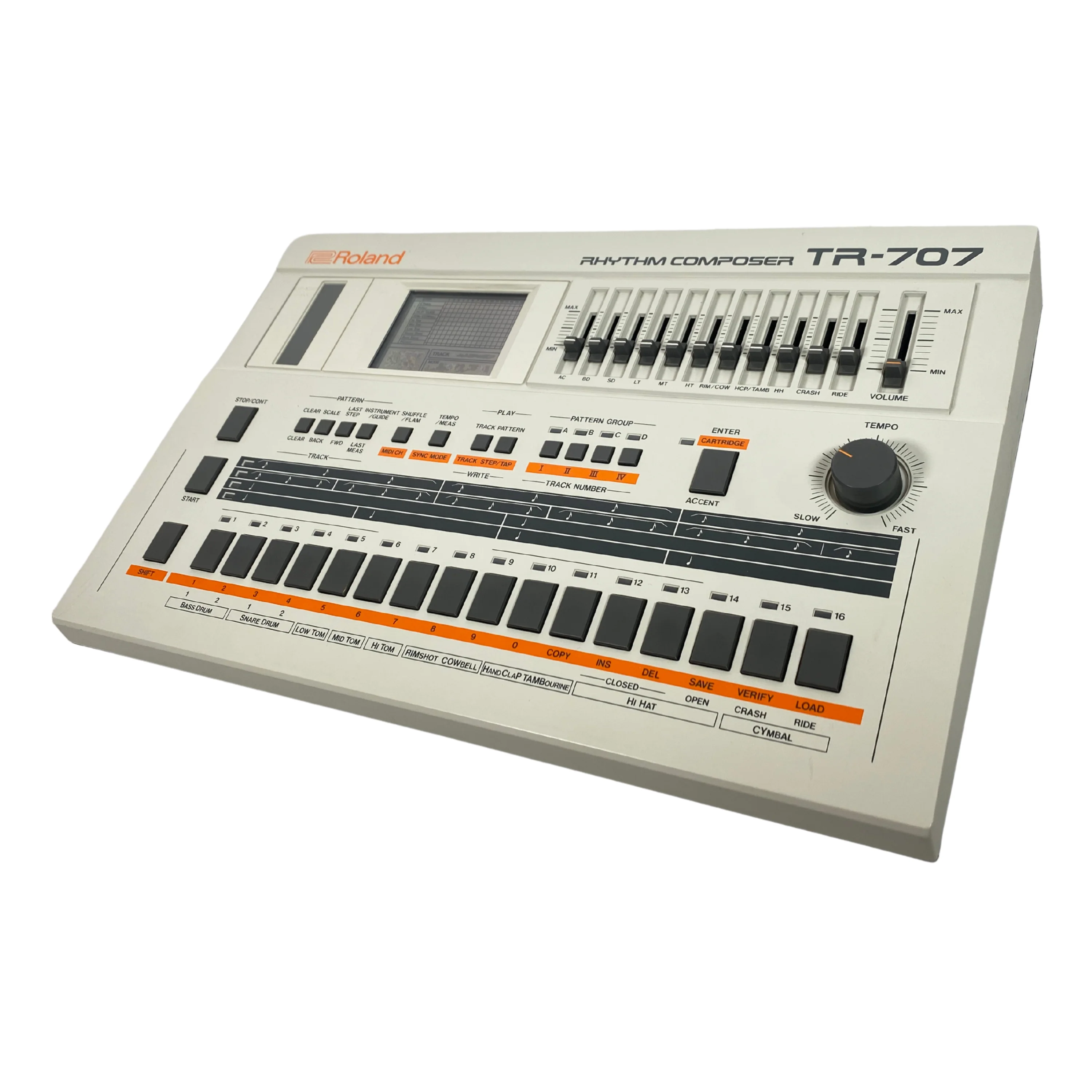 Roland TR-707 Expanded (727 808 909 + 4 Soundgas Banks) - SN 471000 - Image 3