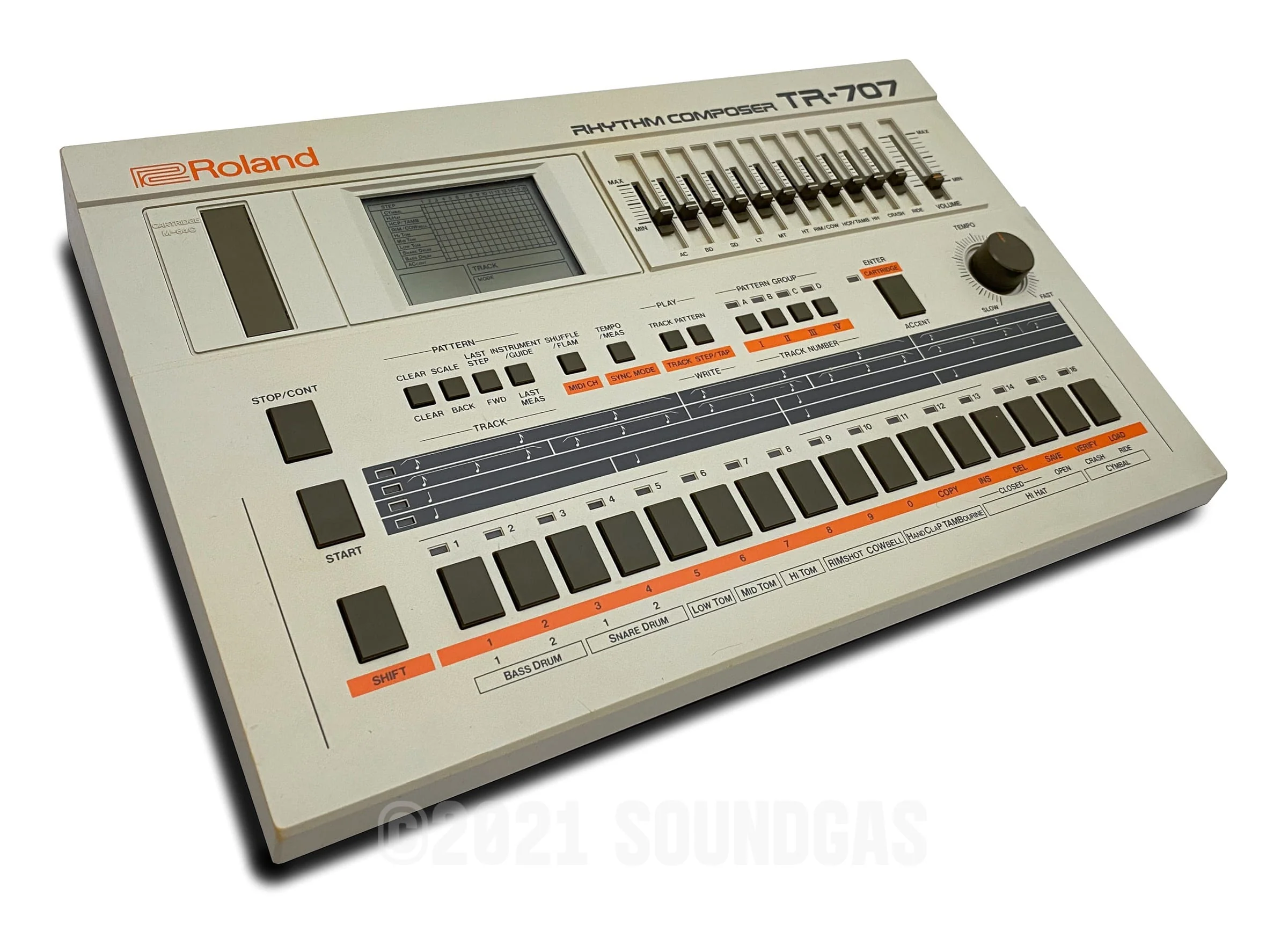 Roland TR-707 Expanded (727 808 909 plus 4 Soundgas Banks) - Image 4