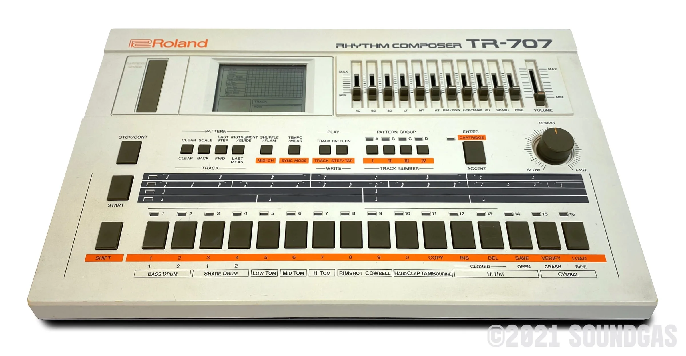 Roland TR-707 Expanded (727 808 909 plus 4 Soundgas Banks) - Image 8