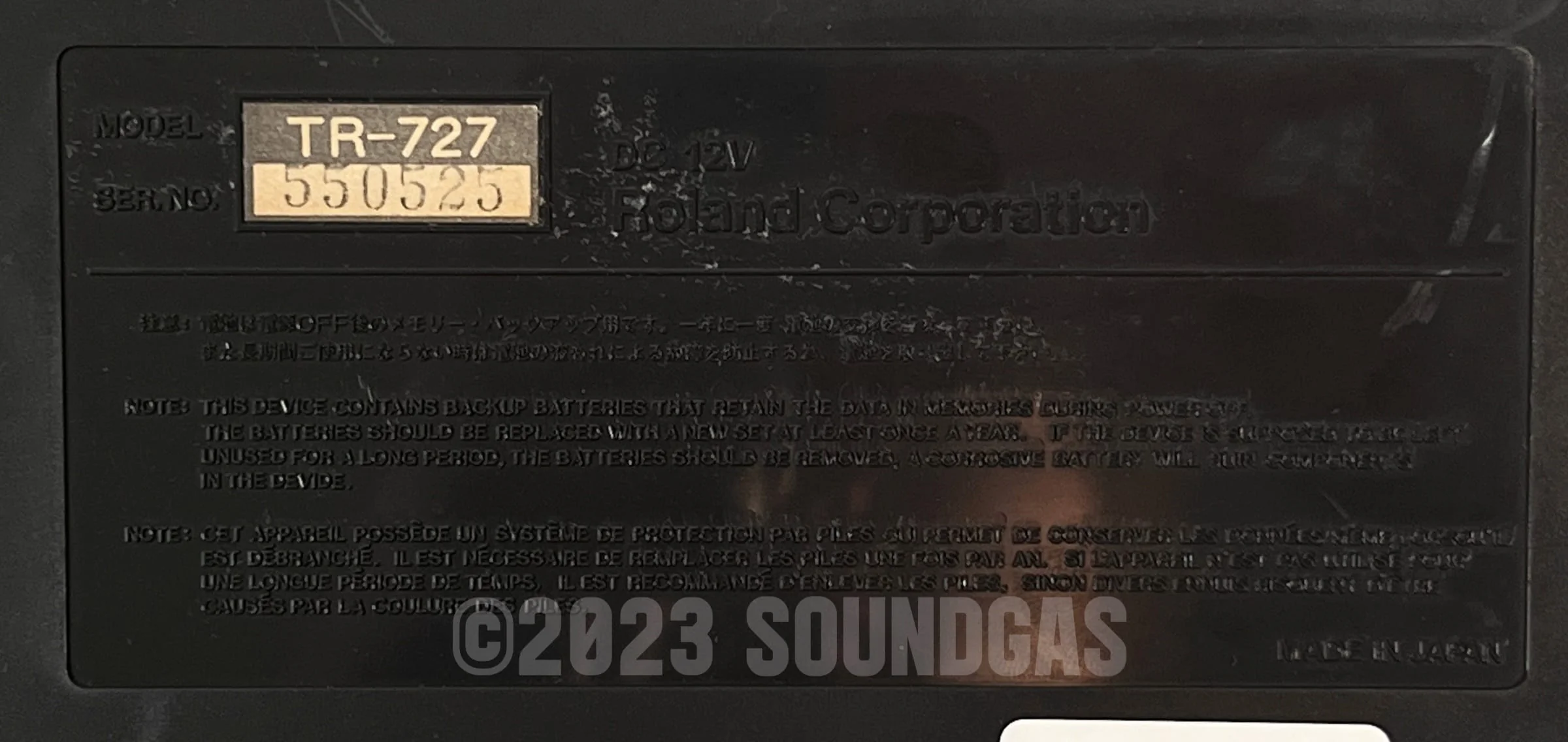 Roland TR-727 Expanded (707 808 909 plus 4 Soundgas Banks) - Image 6
