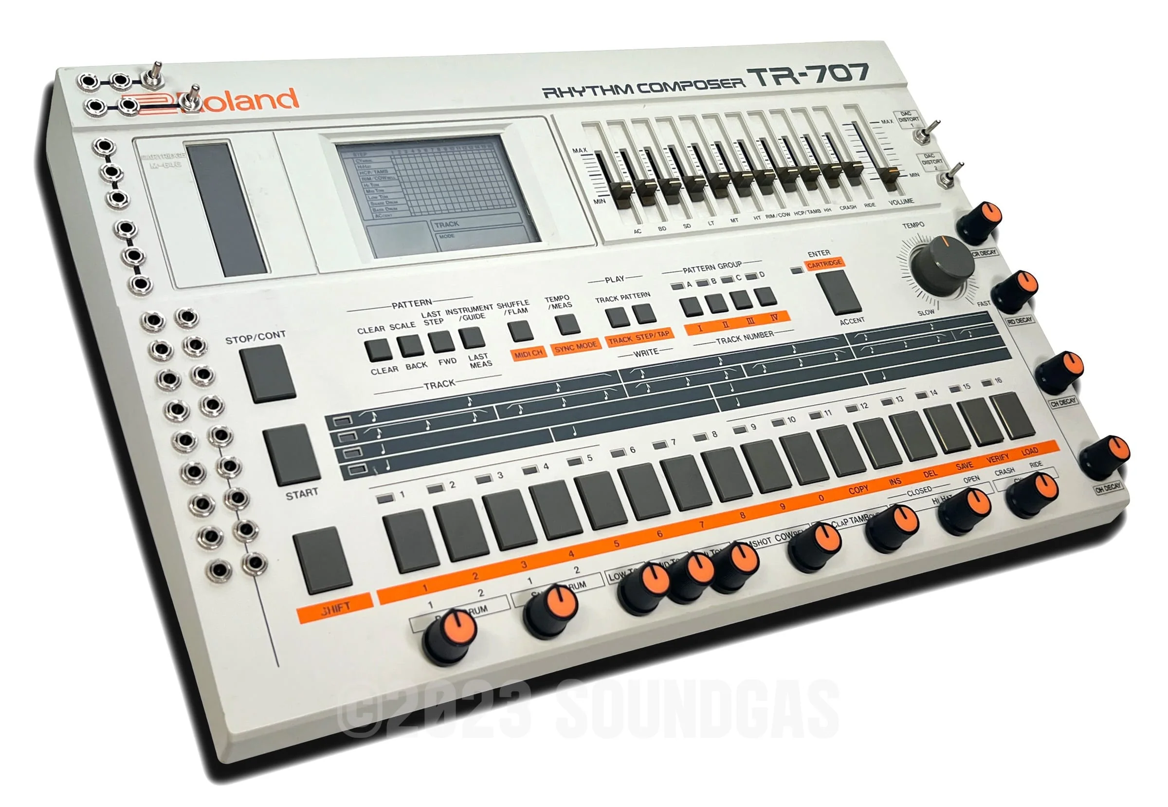 Roland TR-707 Circuitbent, Expanded (727 808 909 + 4 Soundgas Banks) - Image 4